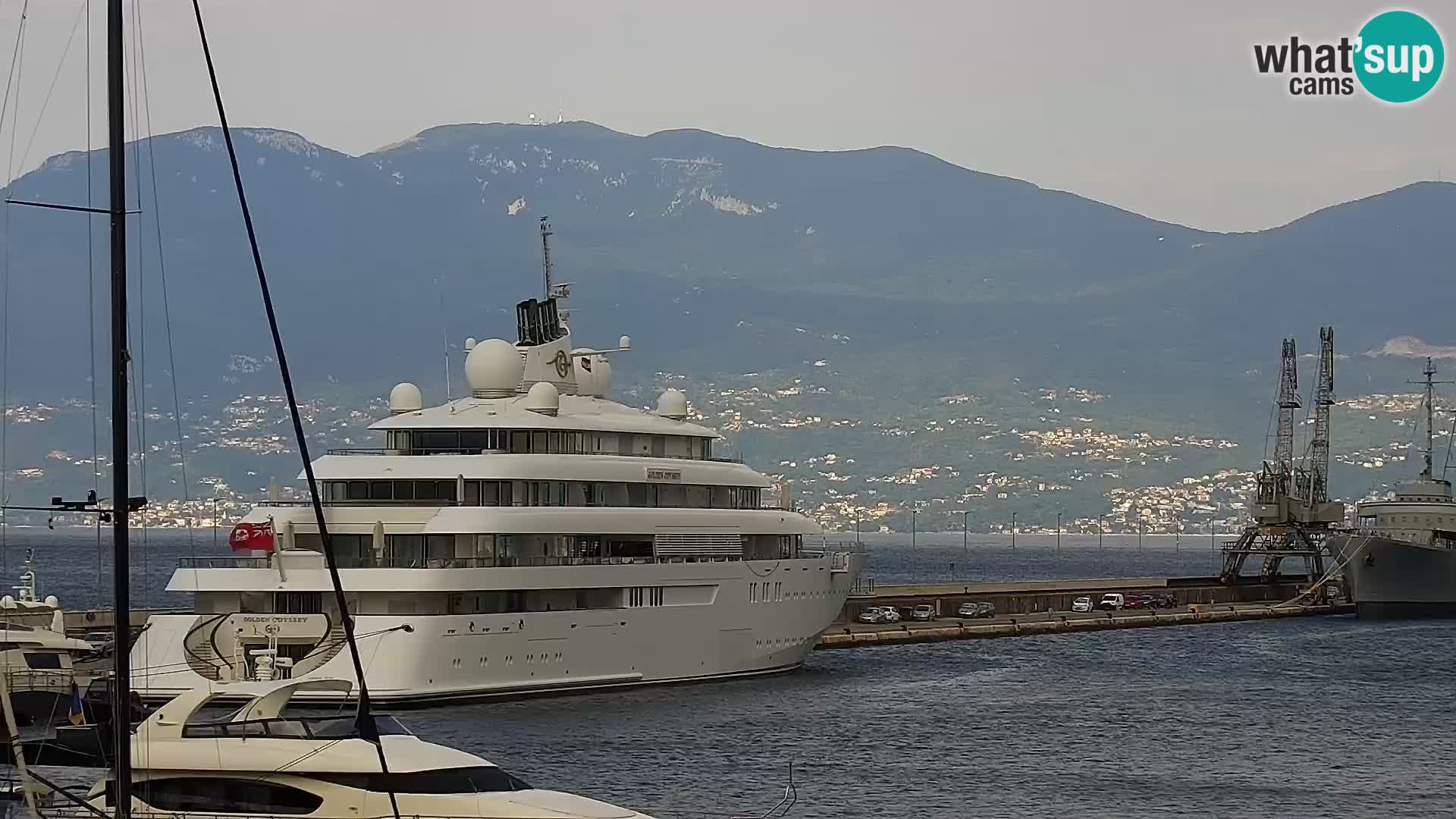 The Riva and Marina in Rijeka  – Live Webcam Croatia