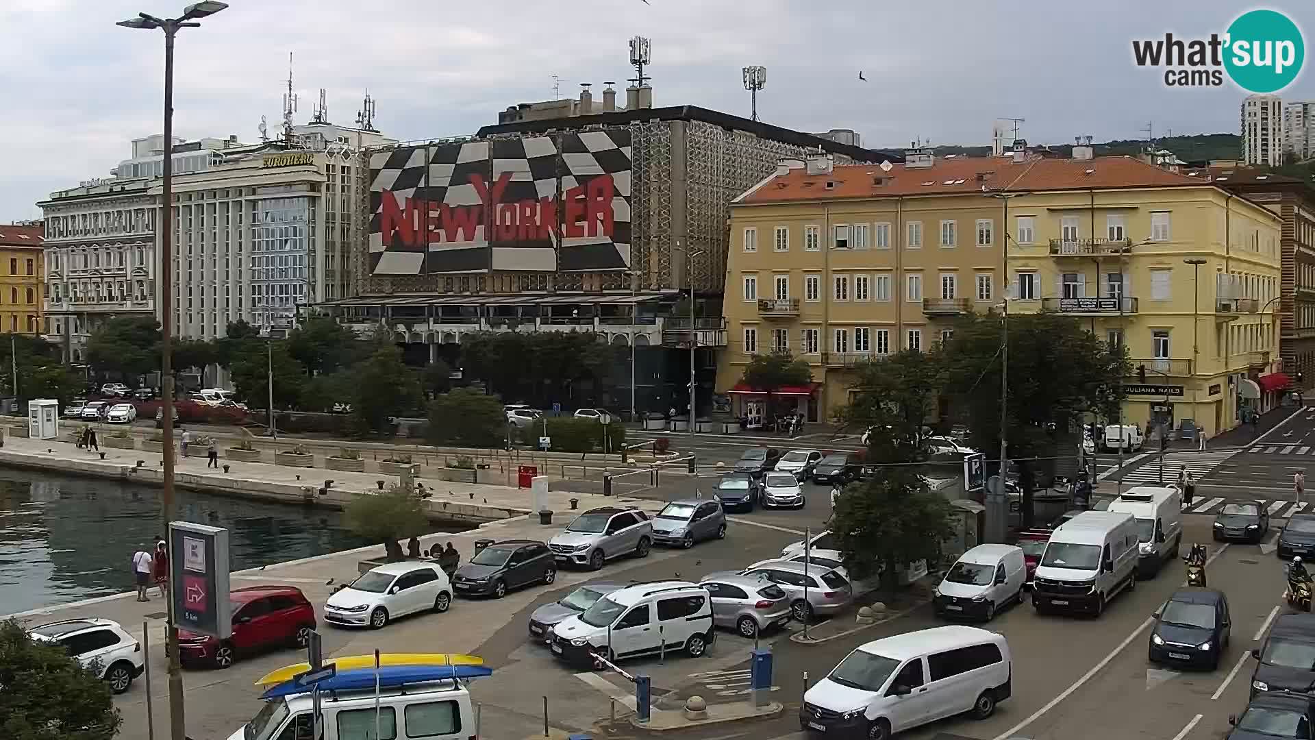 Die Riva und Marina in Rijeka – Live Webcam Kroatien