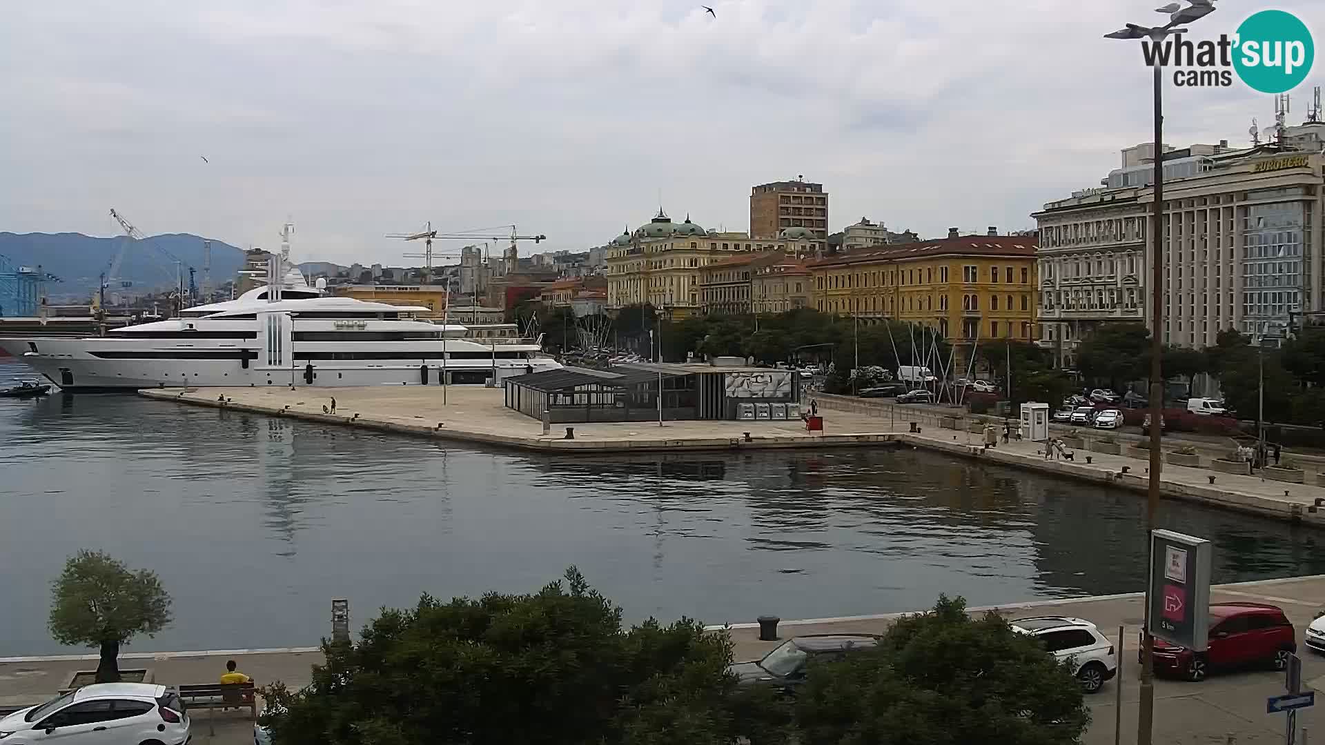 La Riva et Marina à Rijeka – Live Webcam Croatie