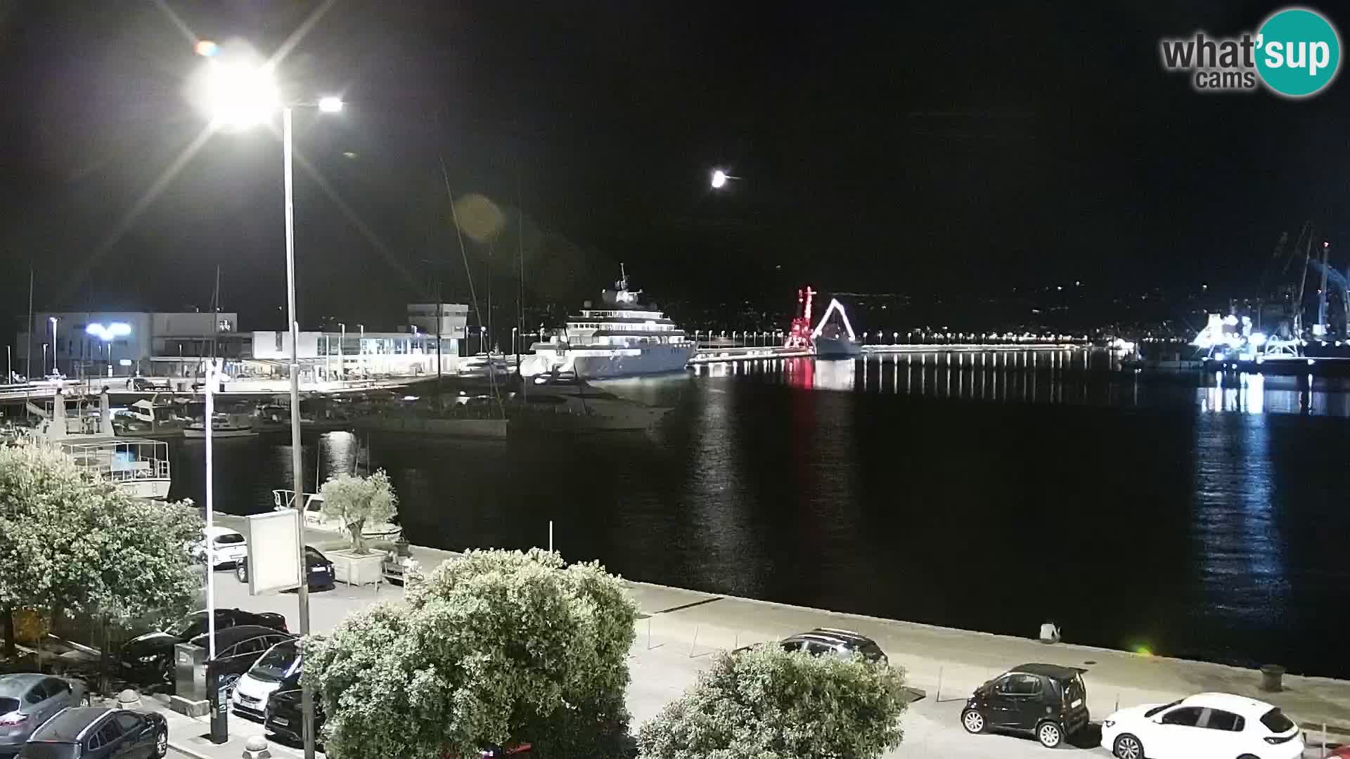 Die Riva und Marina in Rijeka – Live Webcam Kroatien