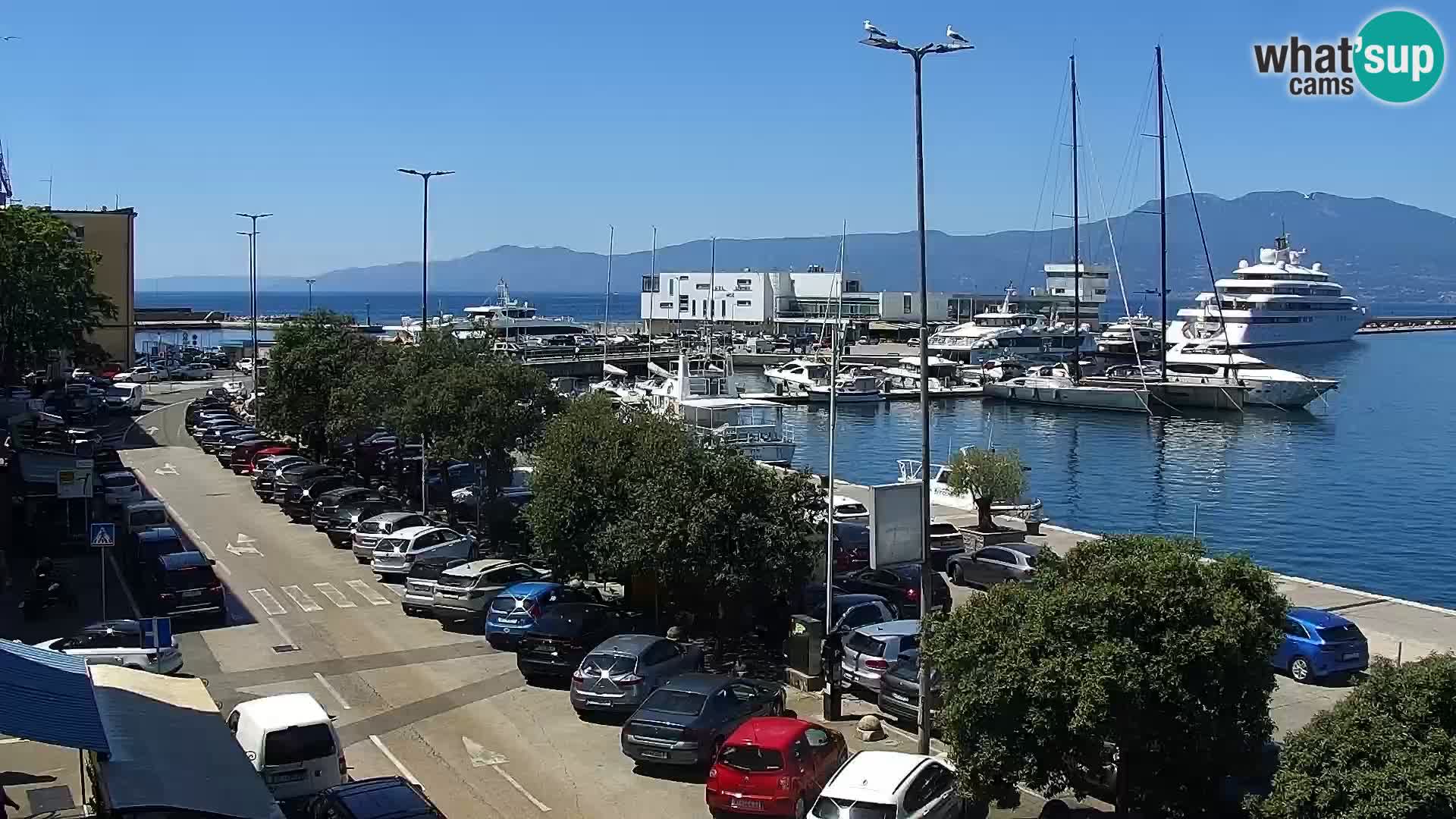 Riva i Marina u Rijeci – Web kamera uživo u Hrvatskoj