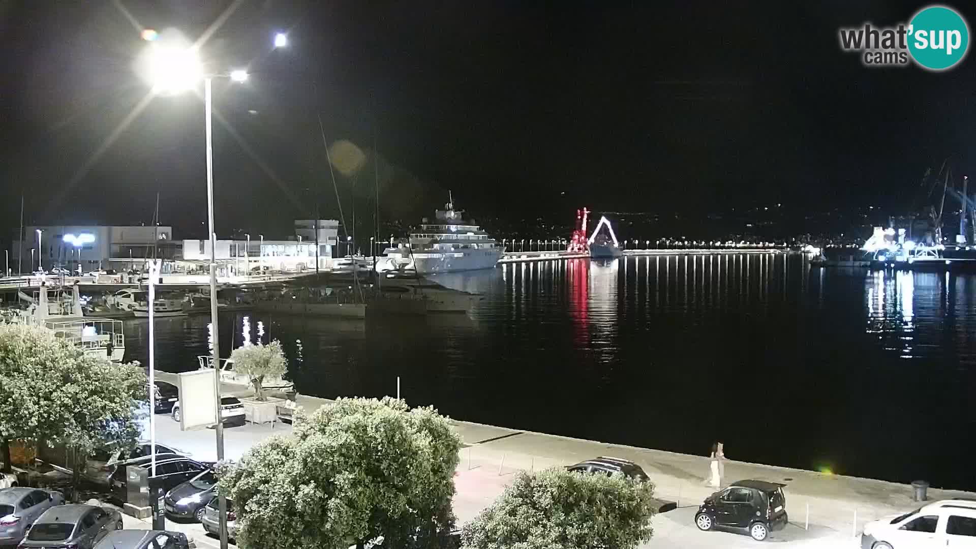Die Riva und Marina in Rijeka – Live Webcam Kroatien