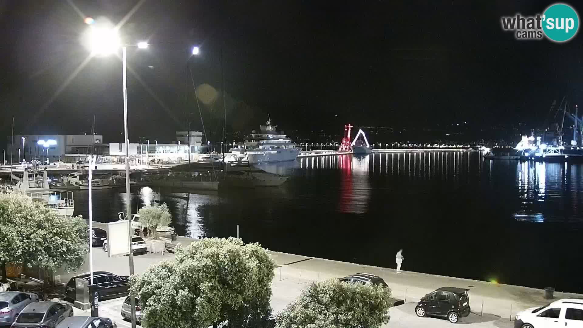 Die Riva und Marina in Rijeka – Live Webcam Kroatien
