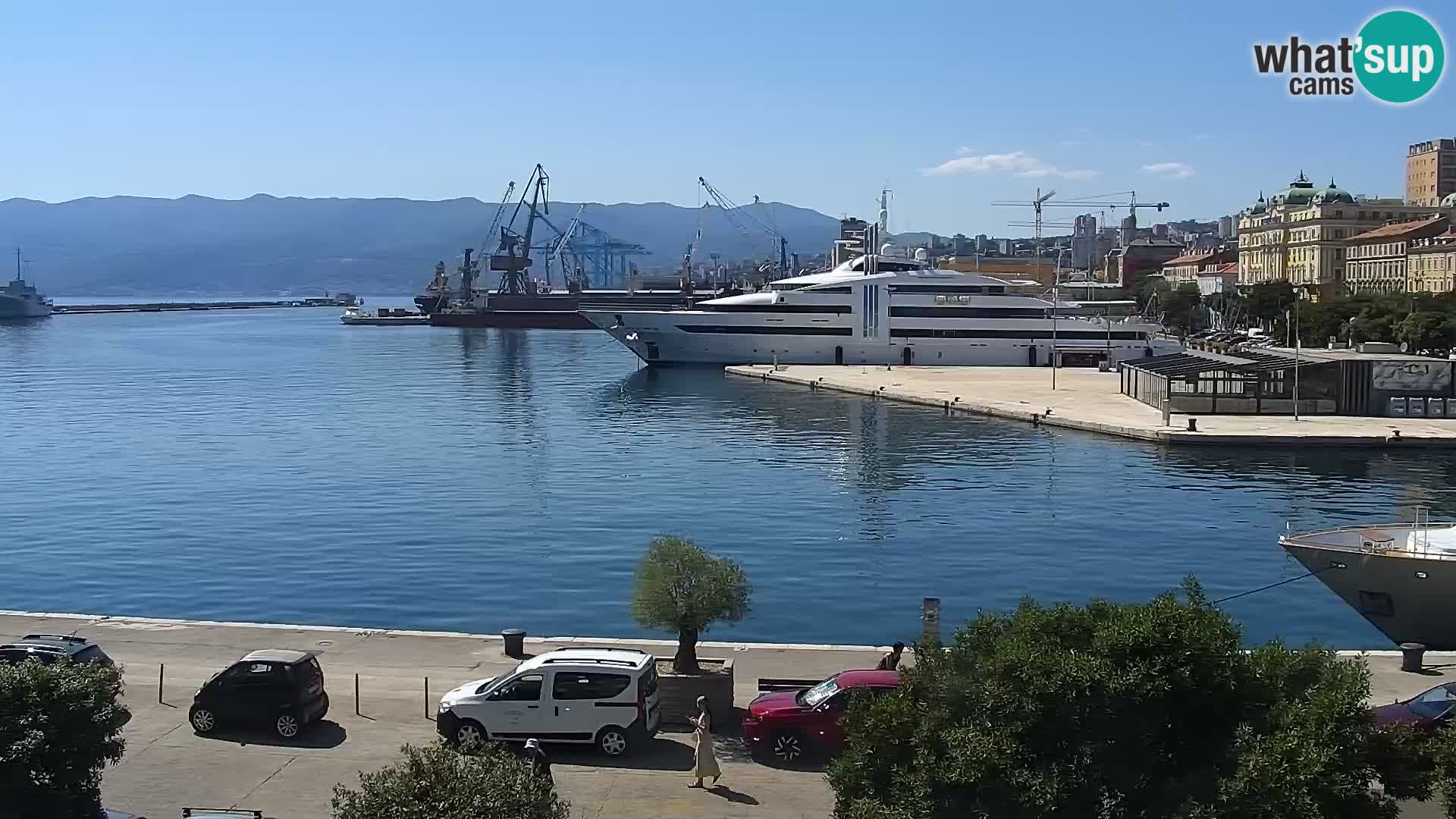 La Riva e la Marina a Rijeka (Fiume) – Live Webcam Croazia