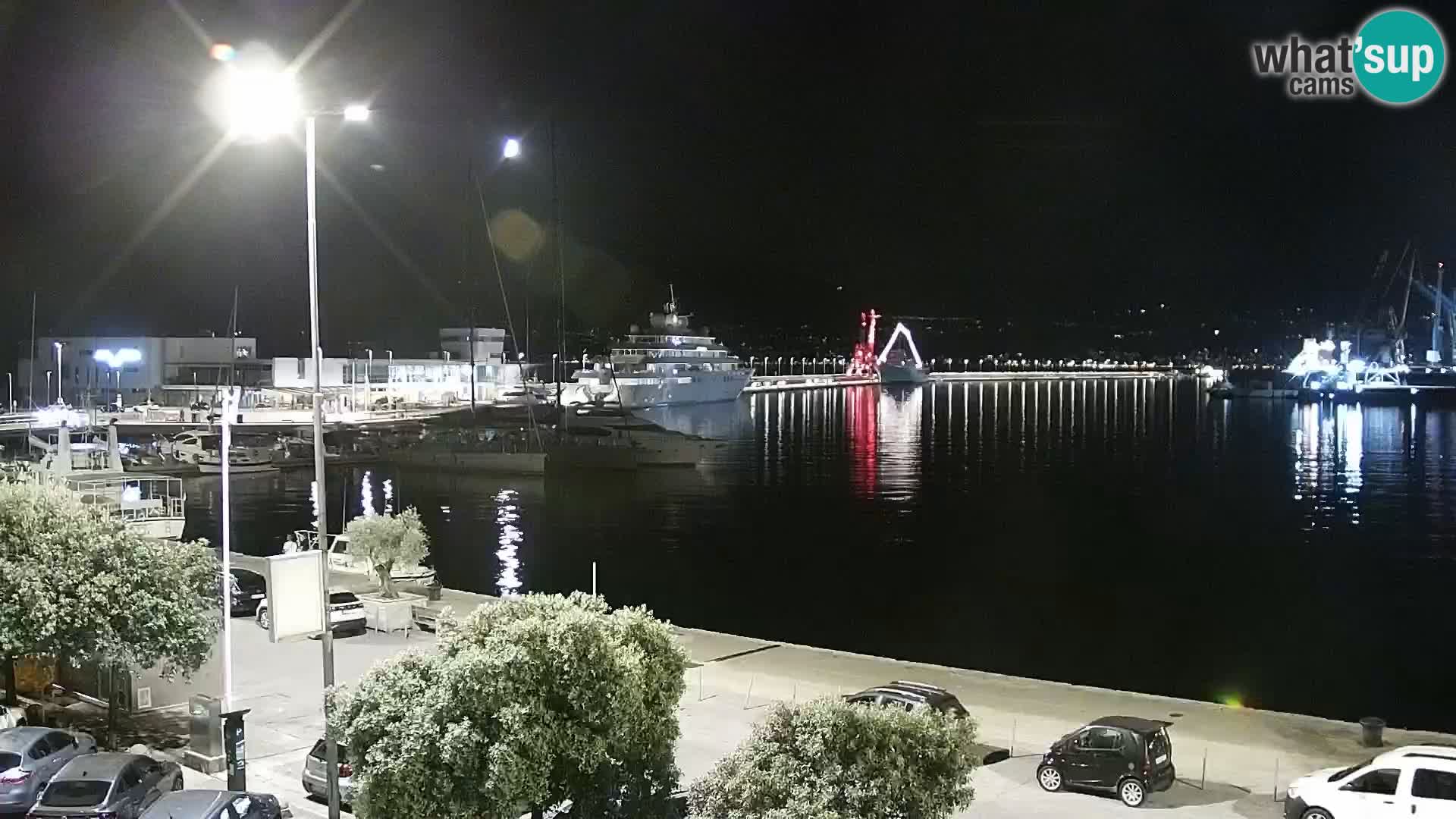La Riva y Marina en Rijeka – Webcam en vivo Croacia