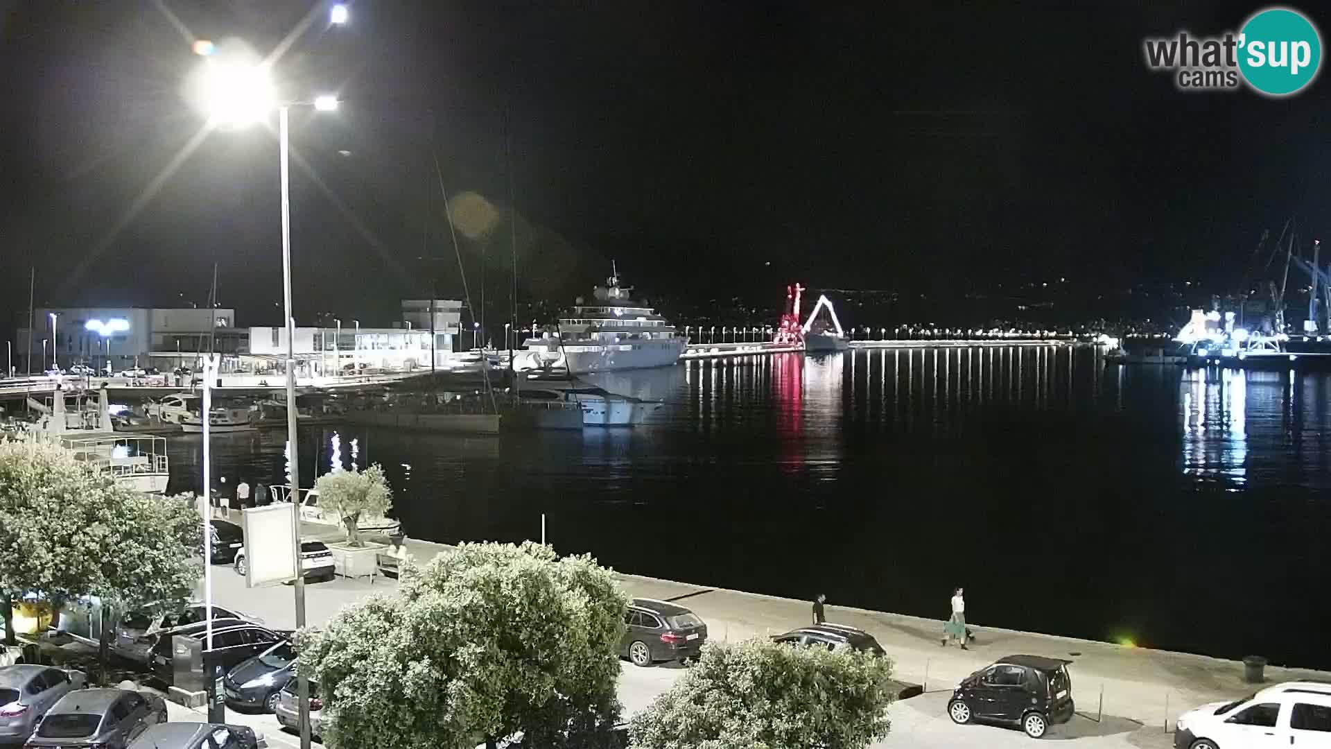 Die Riva und Marina in Rijeka – Live Webcam Kroatien