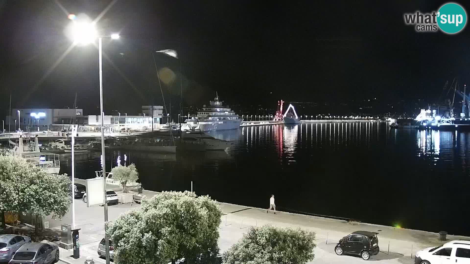 La Riva et Marina à Rijeka – Live Webcam Croatie