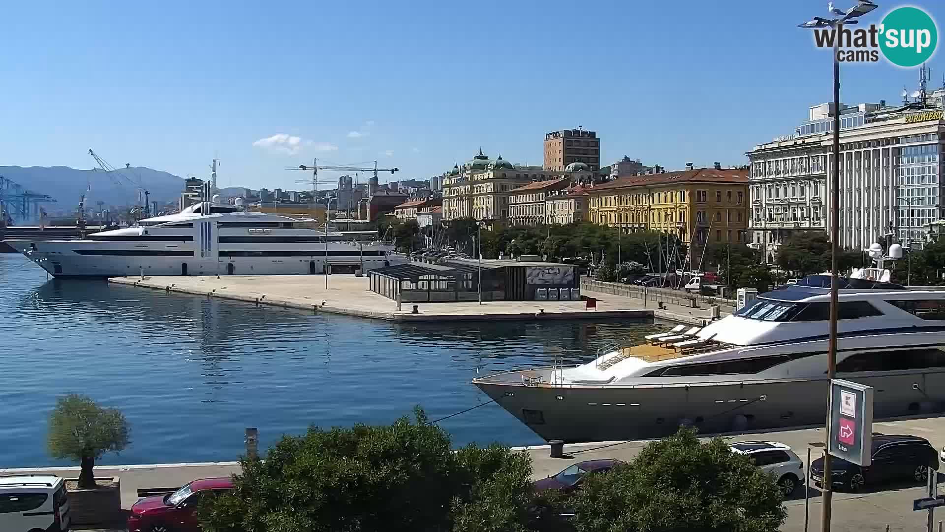 Riva i Marina u Rijeci – Web kamera uživo u Hrvatskoj