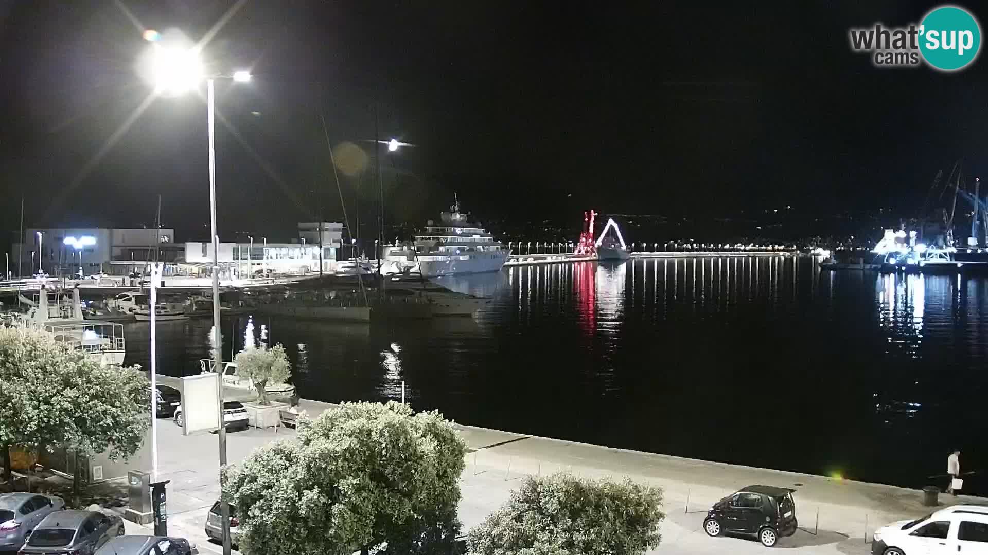 La Riva et Marina à Rijeka – Live Webcam Croatie