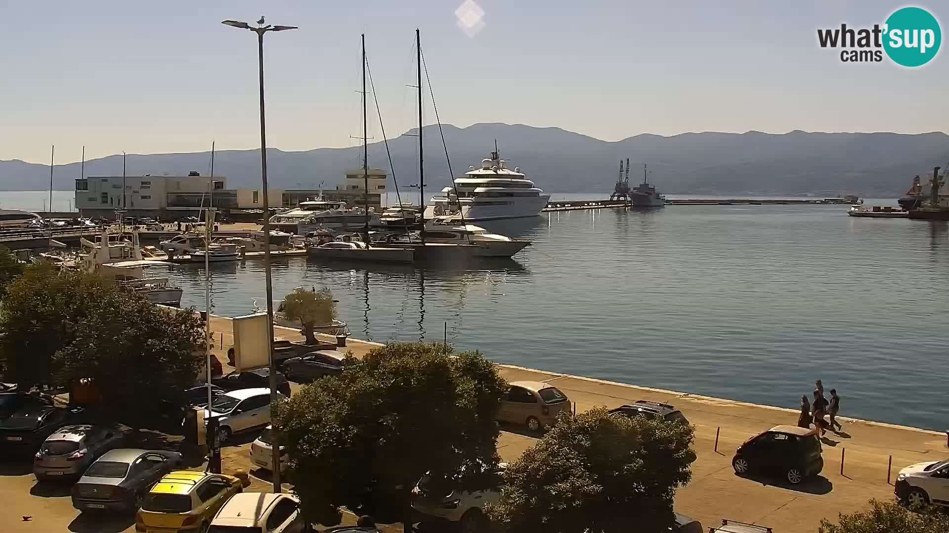 La Riva y Marina en Rijeka – Webcam en vivo Croacia