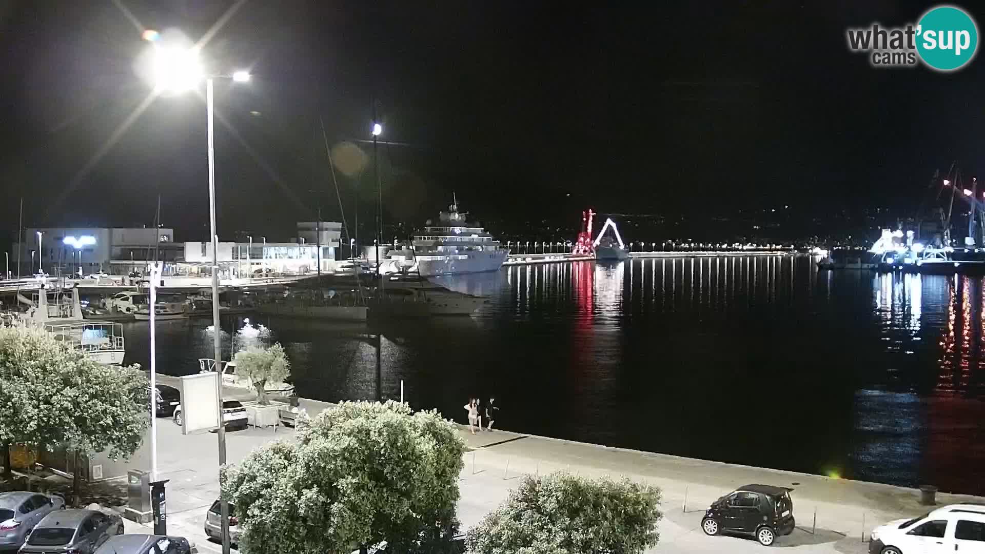 Riva i Marina u Rijeci – Web kamera uživo u Hrvatskoj