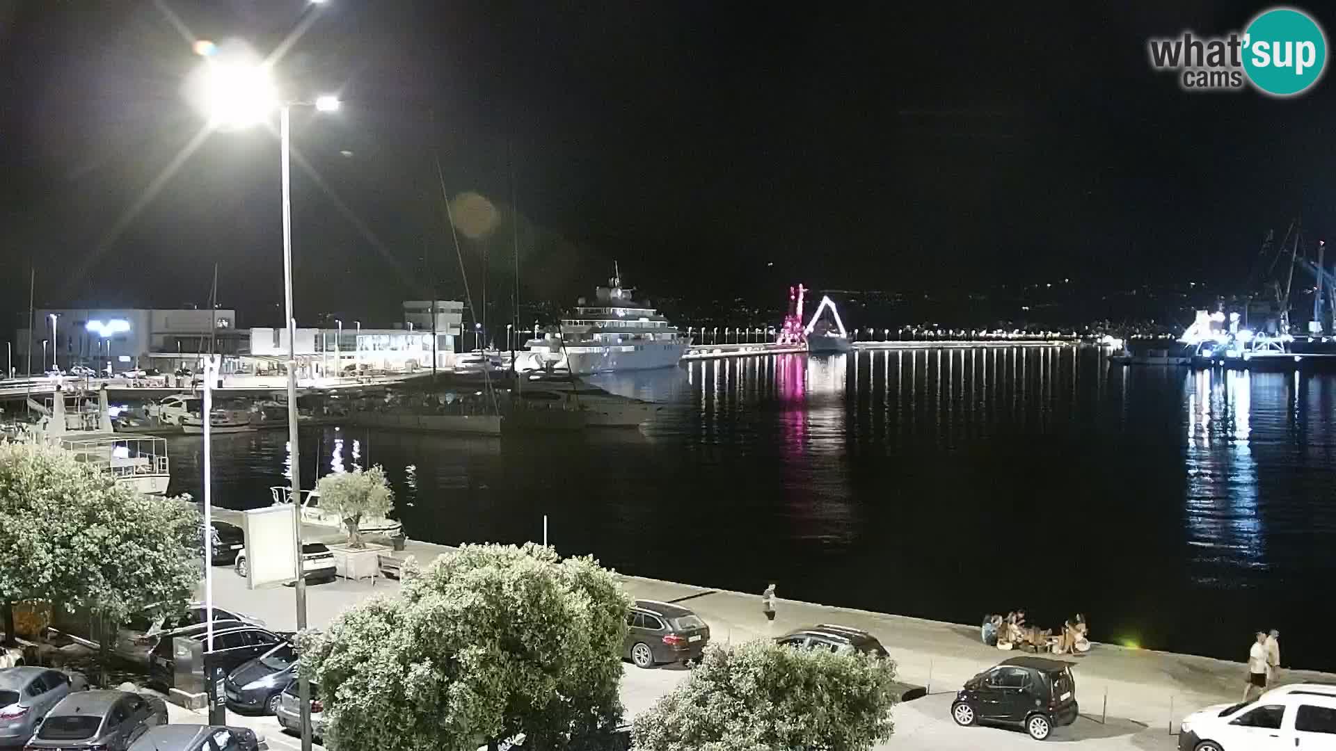 La Riva e la Marina a Rijeka (Fiume) – Live Webcam Croazia