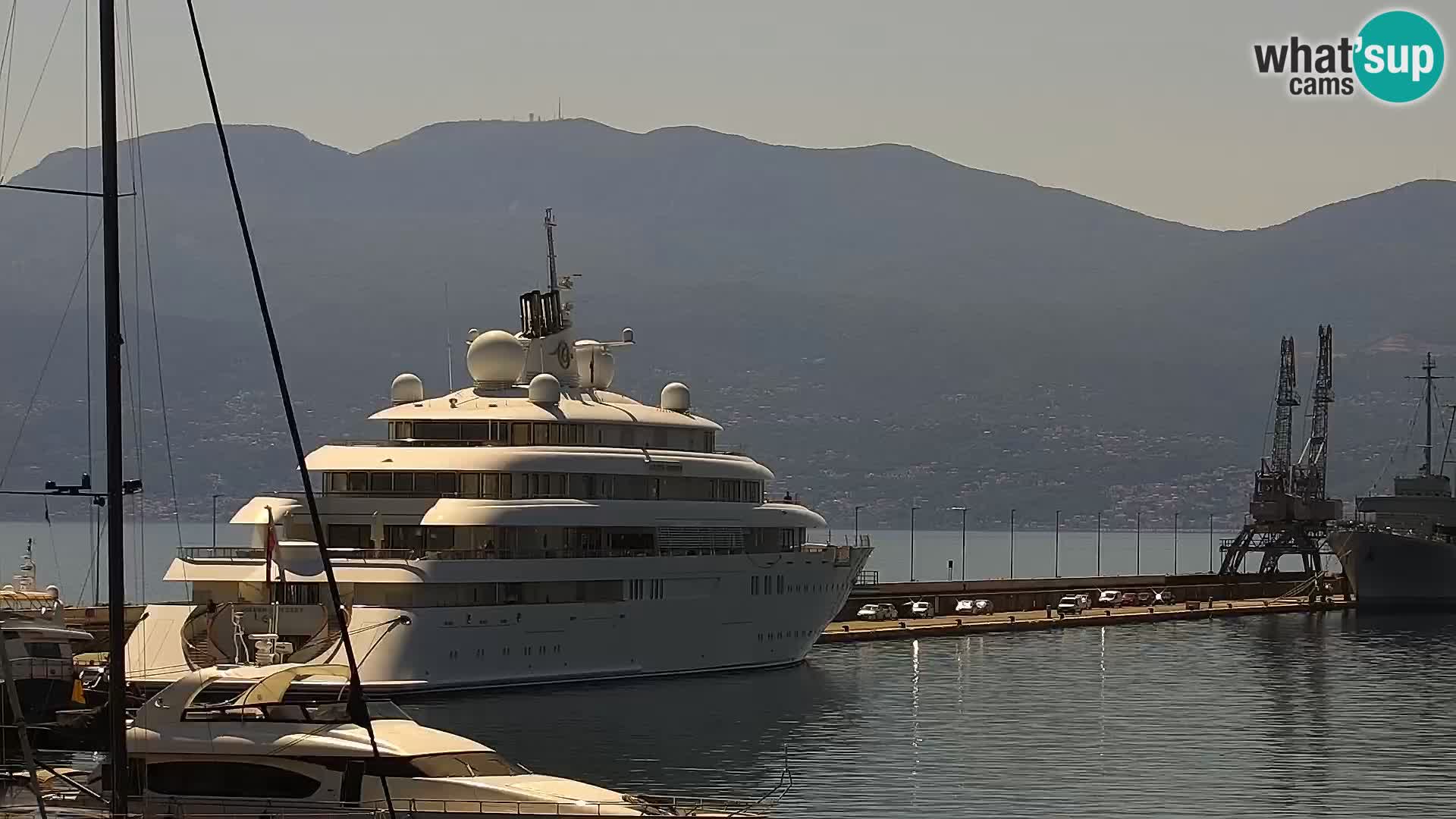 The Riva and Marina in Rijeka  – Live Webcam Croatia