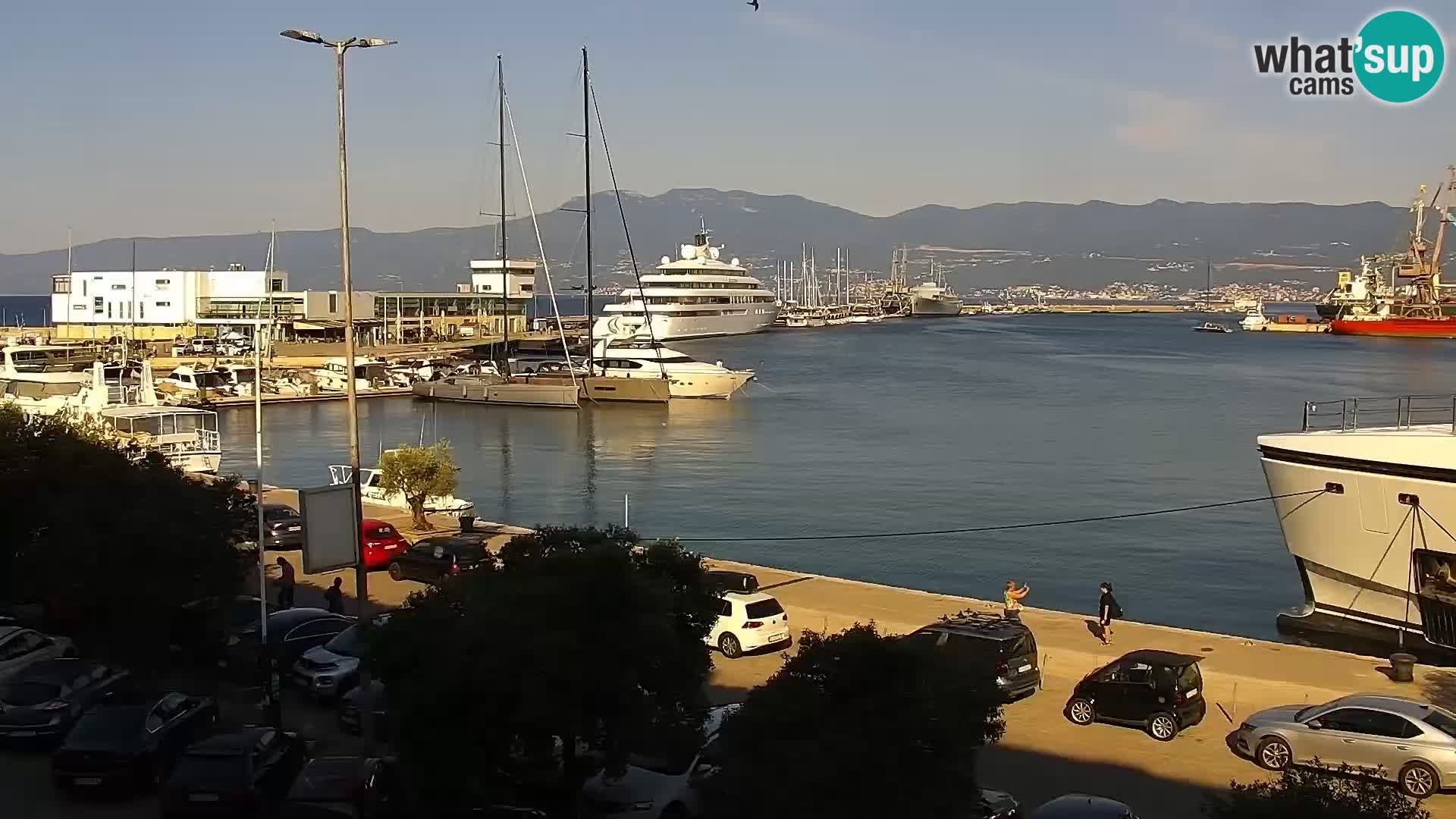 The Riva and Marina in Rijeka  – Live Webcam Croatia