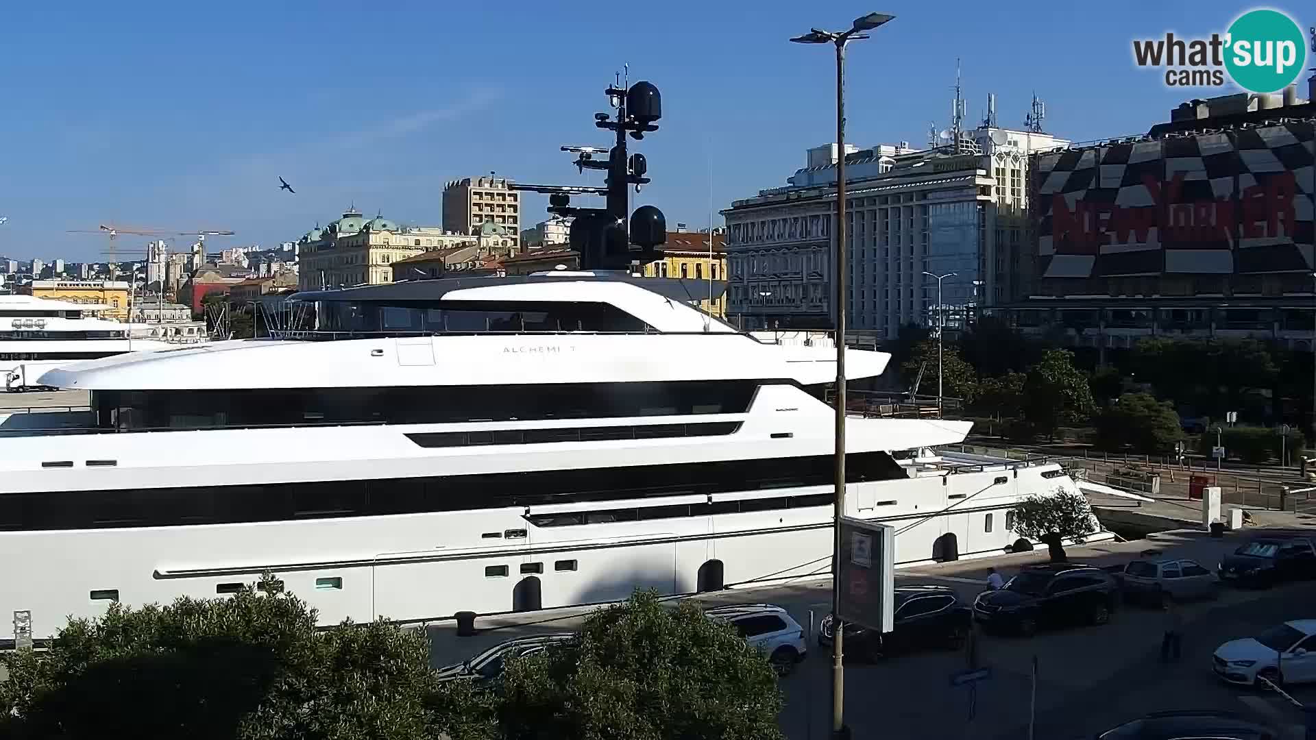 The Riva and Marina in Rijeka  – Live Webcam Croatia
