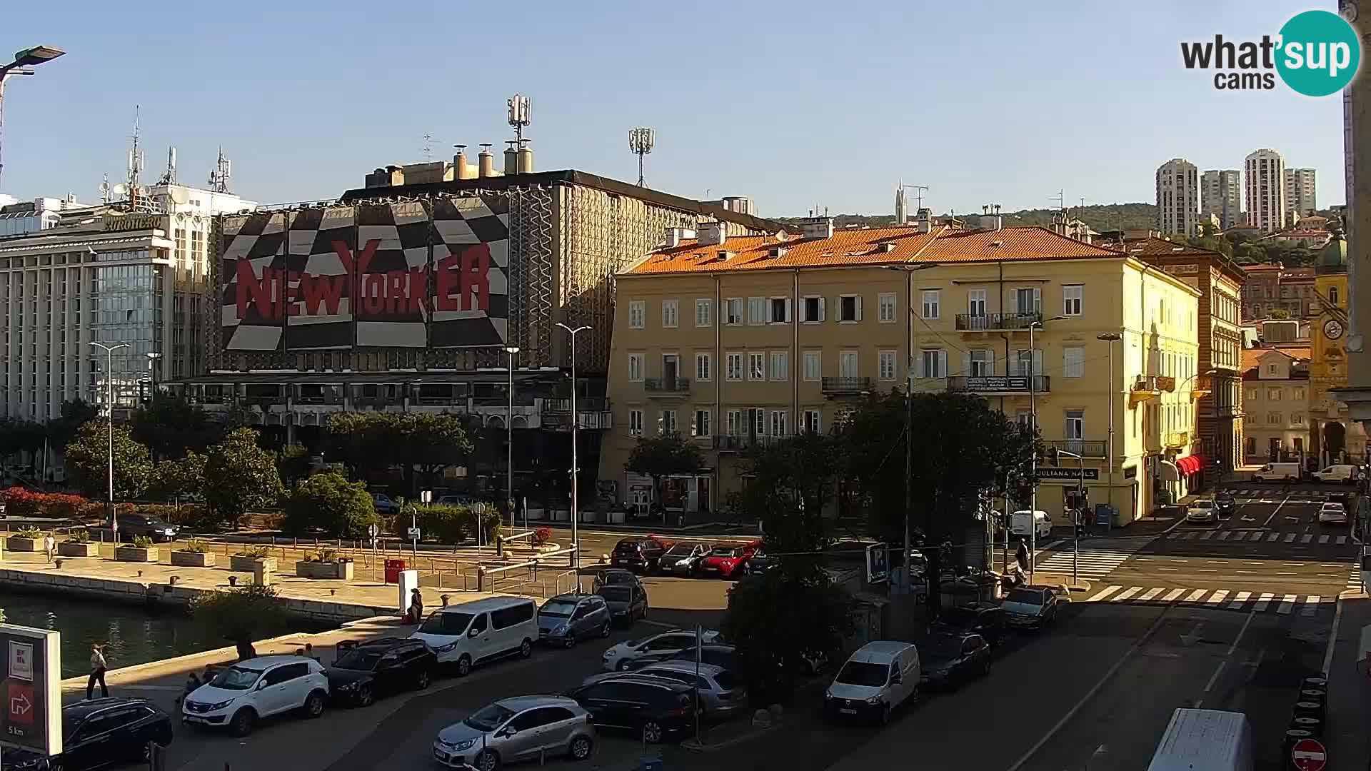Die Riva und Marina in Rijeka – Live Webcam Kroatien