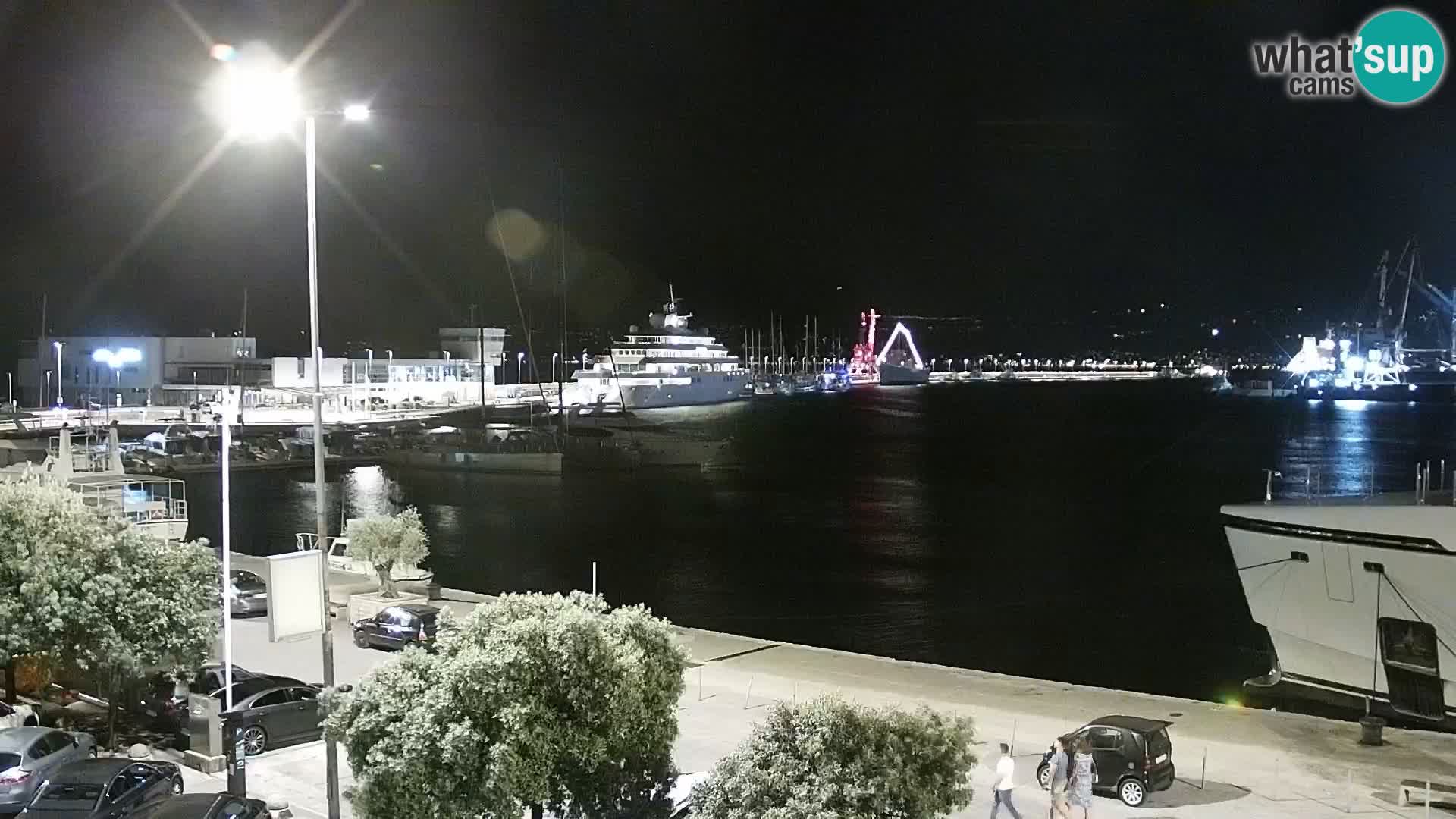 The Riva and Marina in Rijeka  – Live Webcam Croatia