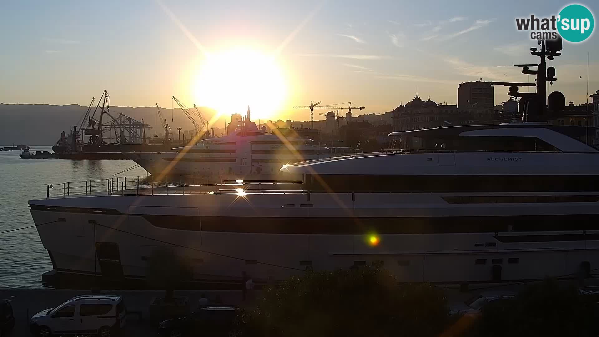 La Riva e la Marina a Rijeka (Fiume) – Live Webcam Croazia
