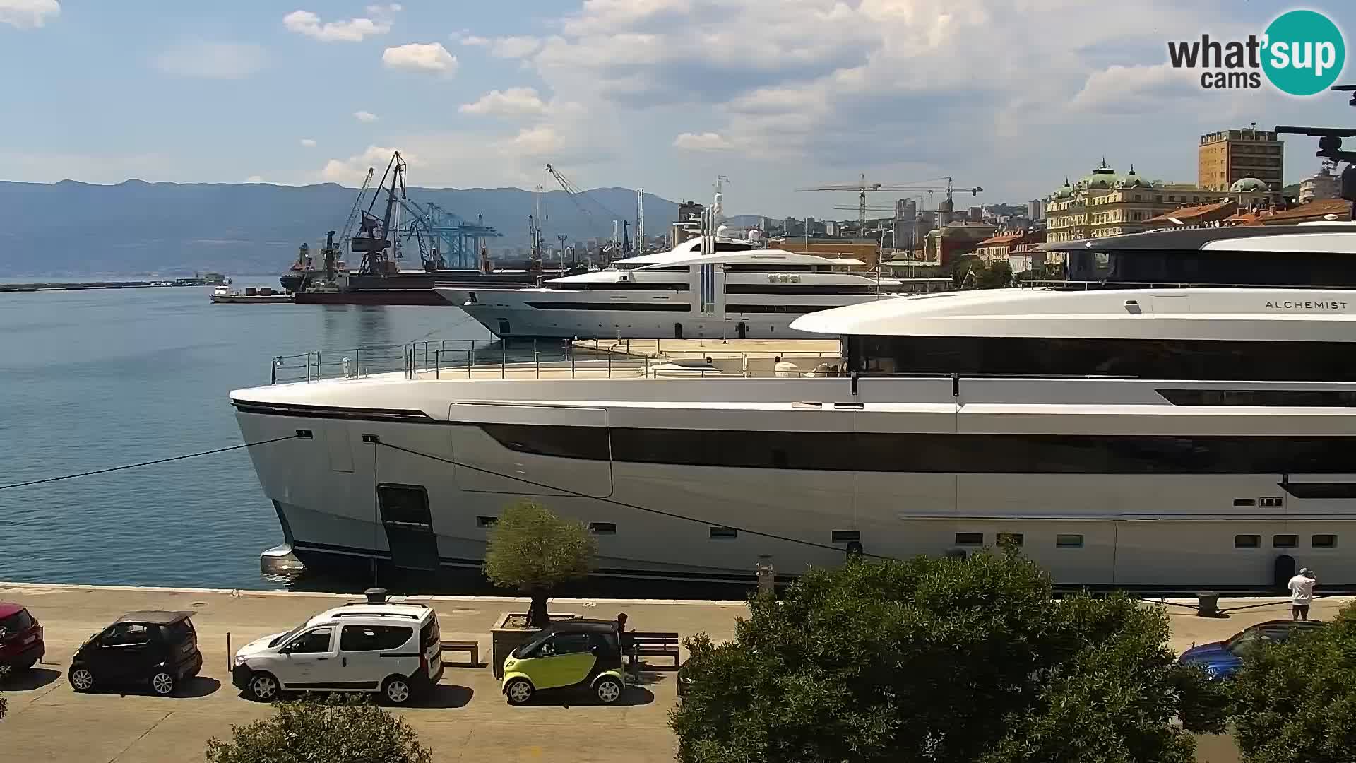 La Riva e la Marina a Rijeka (Fiume) – Live Webcam Croazia