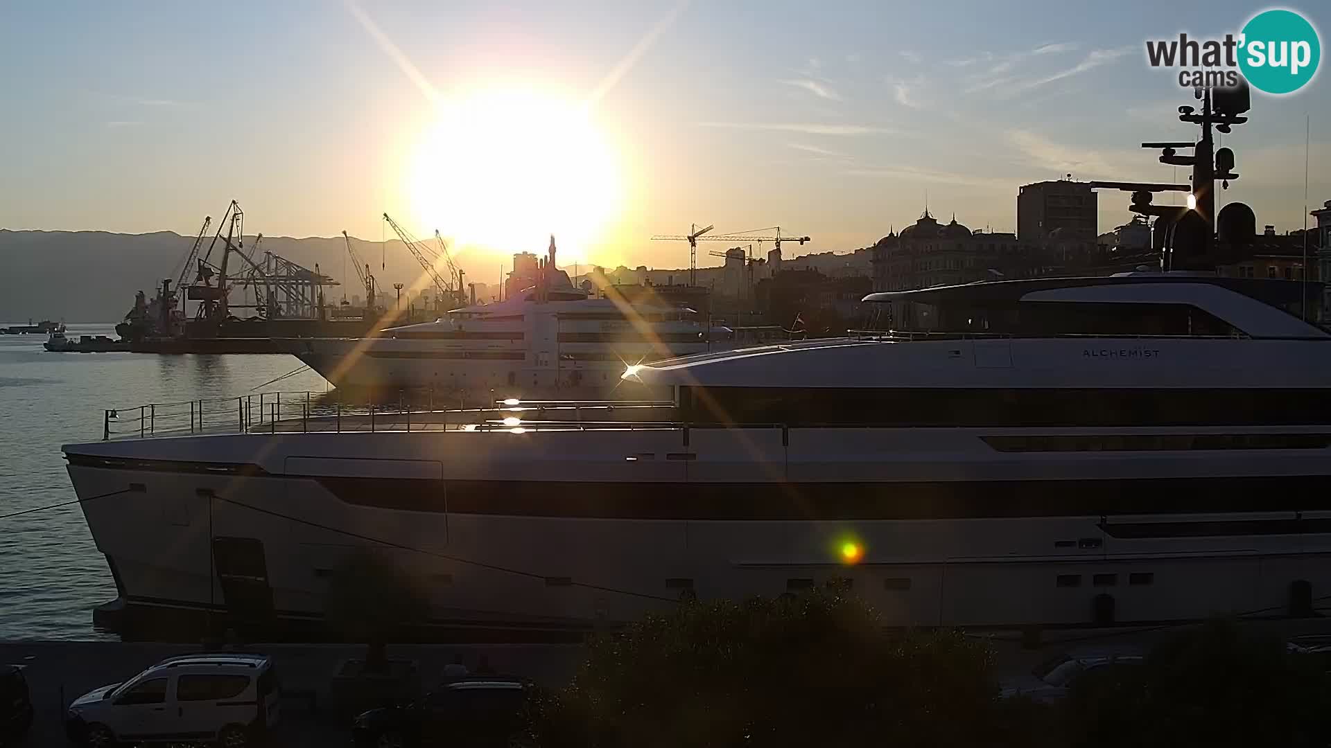 La Riva e la Marina a Rijeka (Fiume) – Live Webcam Croazia