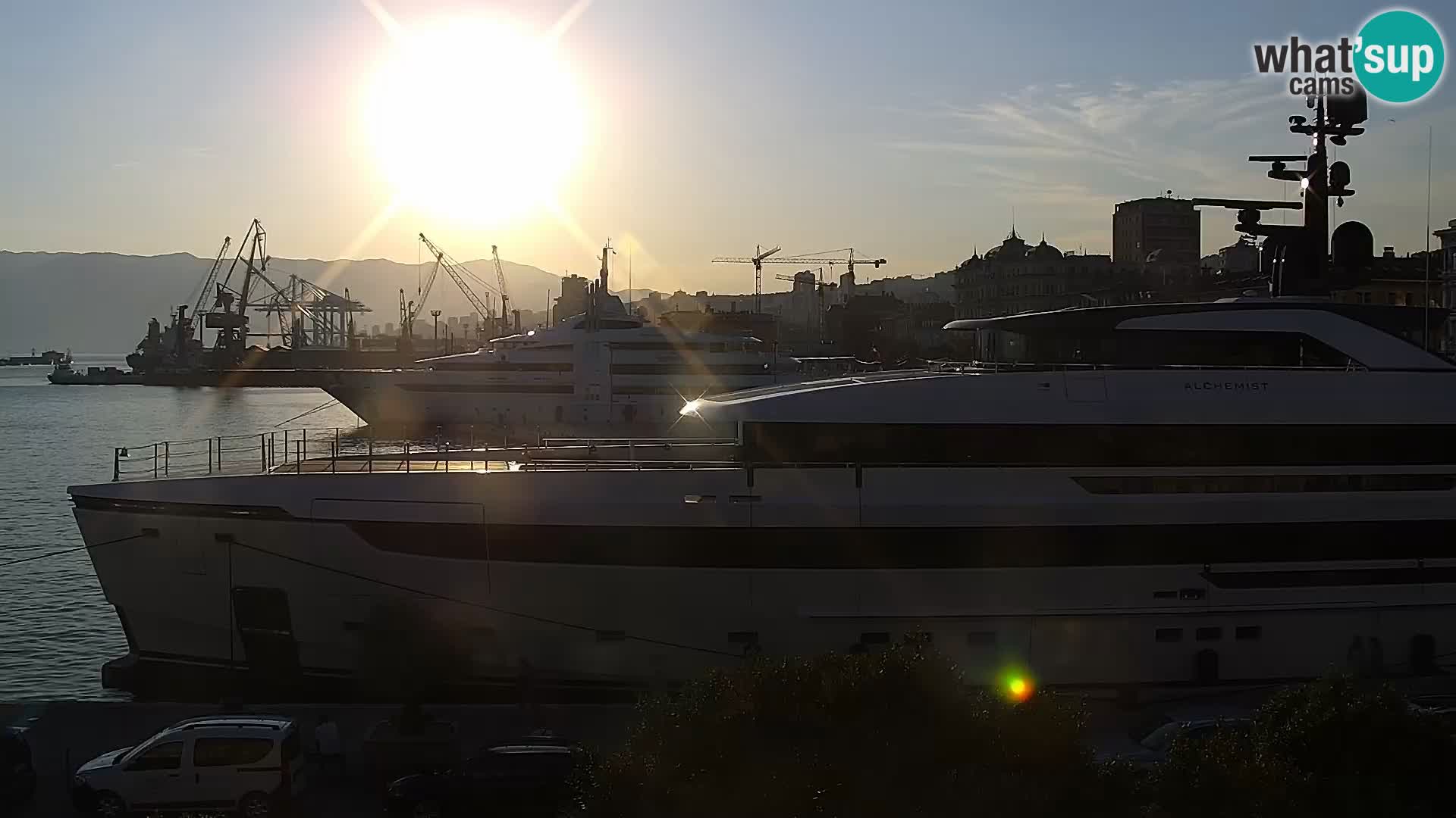 La Riva e la Marina a Rijeka (Fiume) – Live Webcam Croazia
