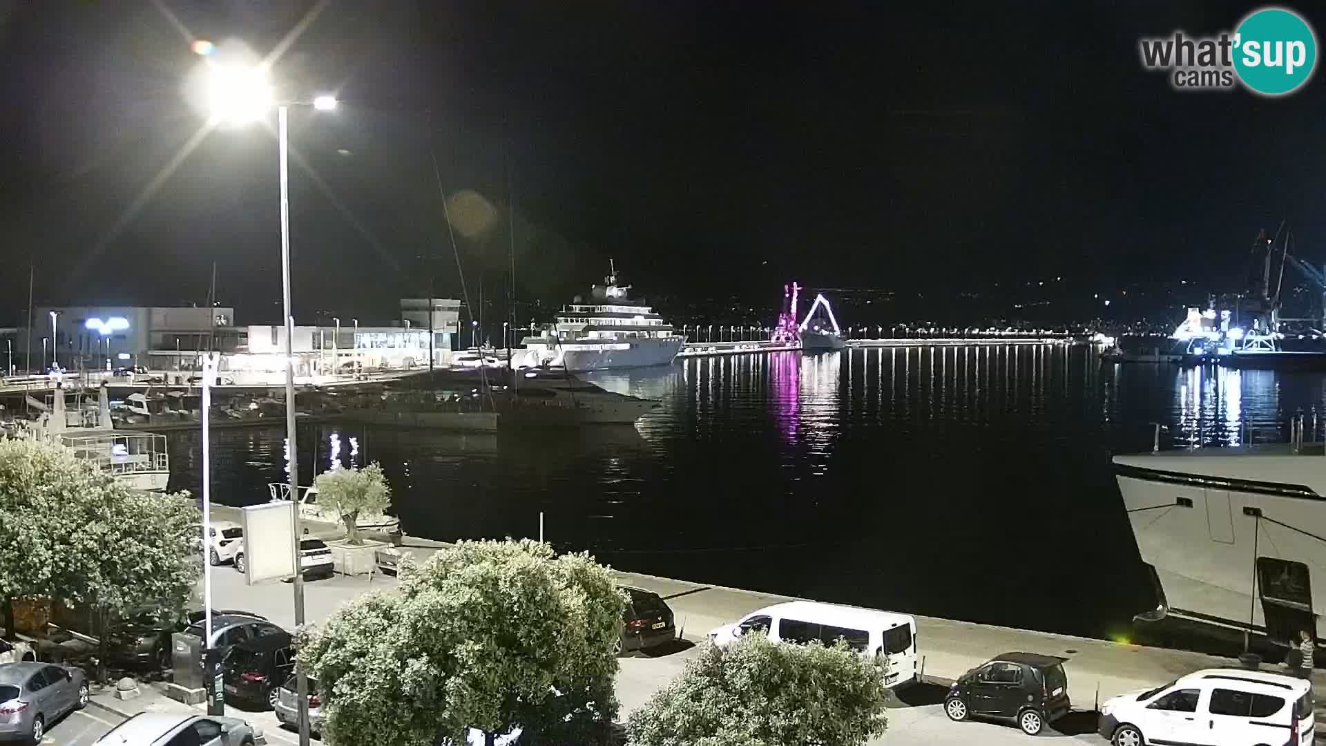 La Riva et Marina à Rijeka – Live Webcam Croatie