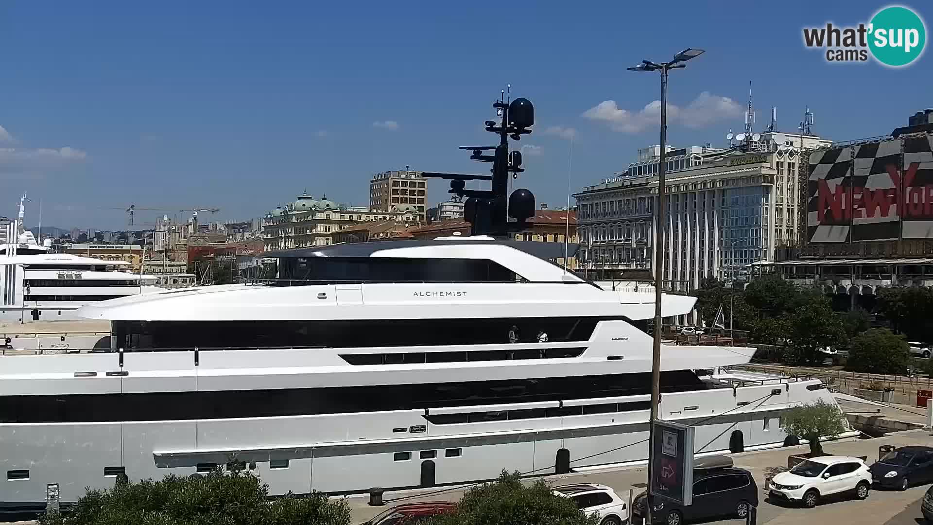Die Riva und Marina in Rijeka – Live Webcam Kroatien