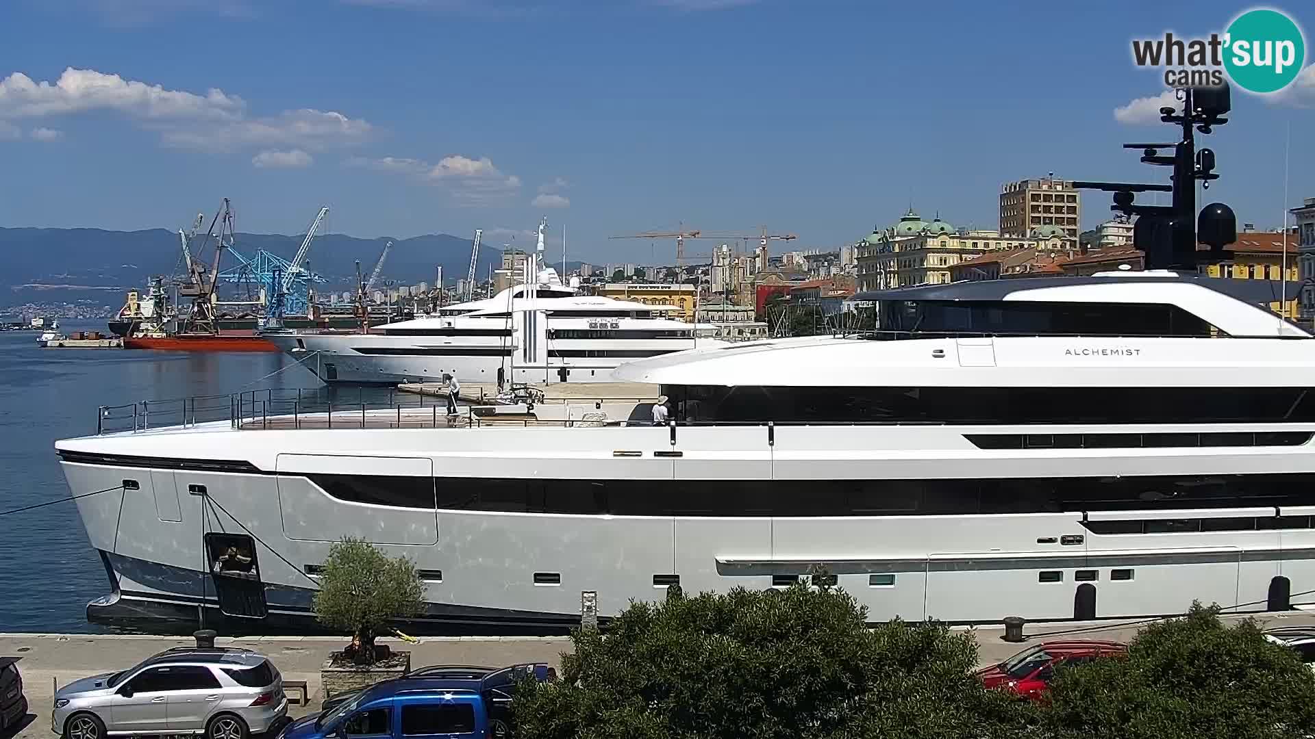 The Riva and Marina in Rijeka  – Live Webcam Croatia