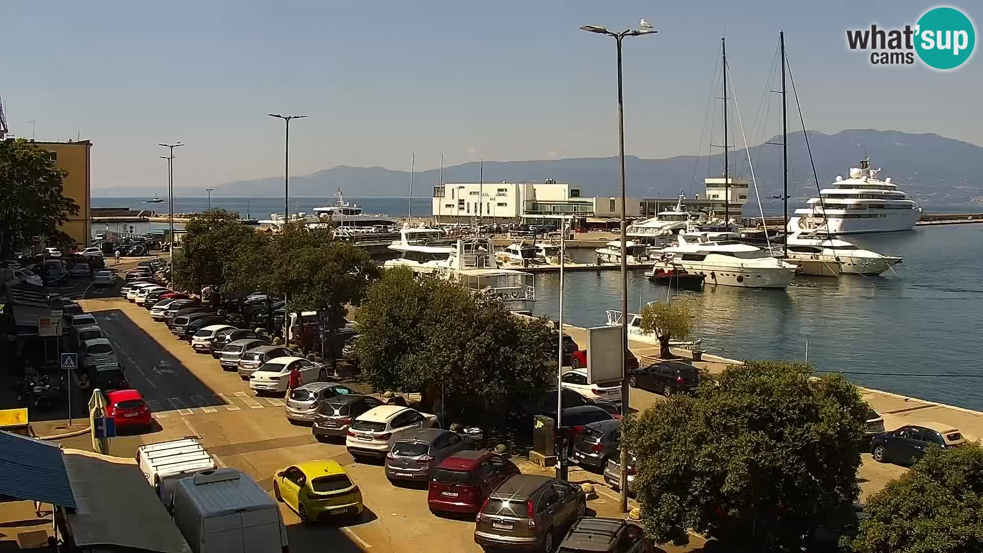 La Riva e la Marina a Rijeka (Fiume) – Live Webcam Croazia