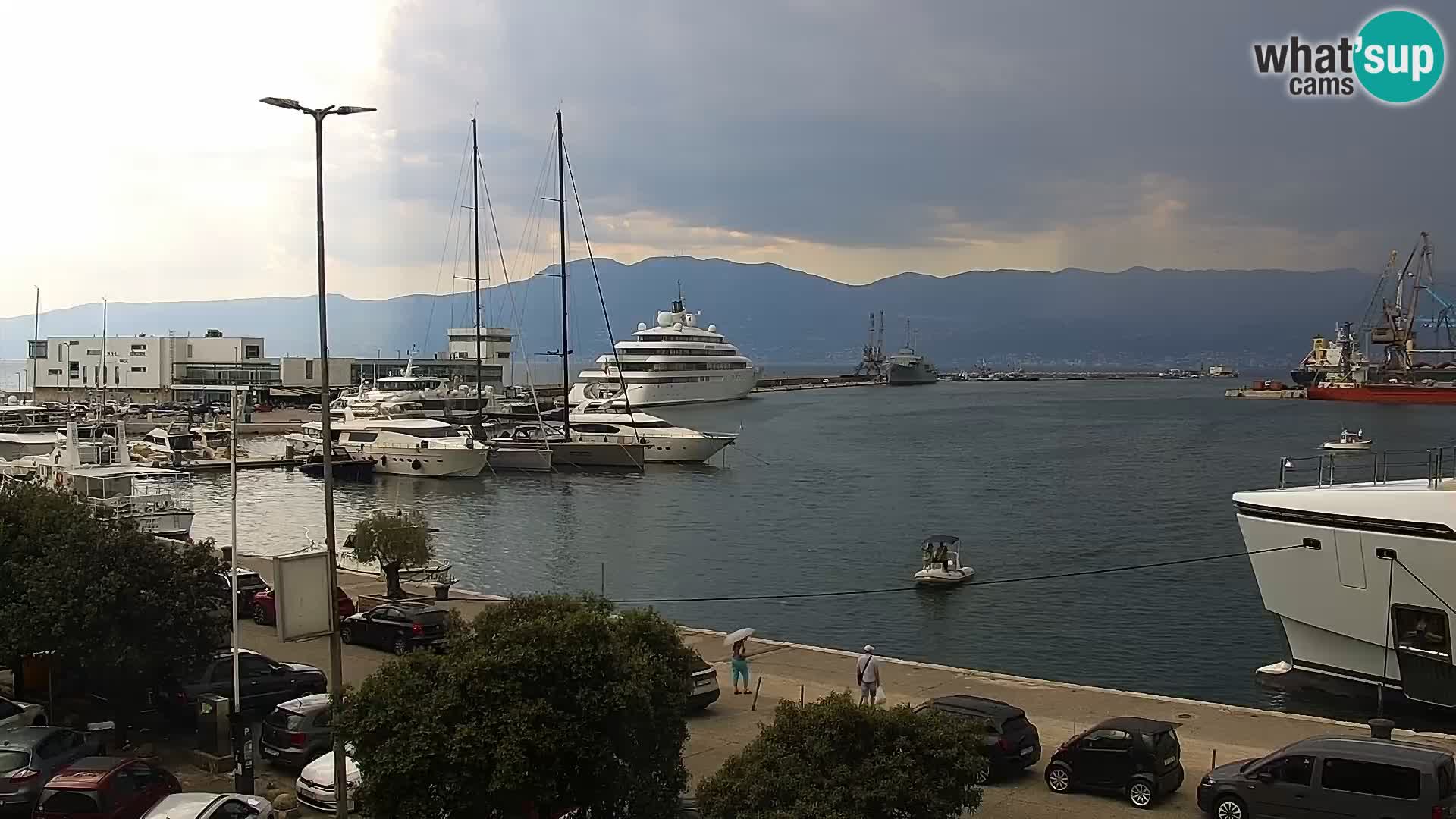 The Riva and Marina in Rijeka  – Live Webcam Croatia