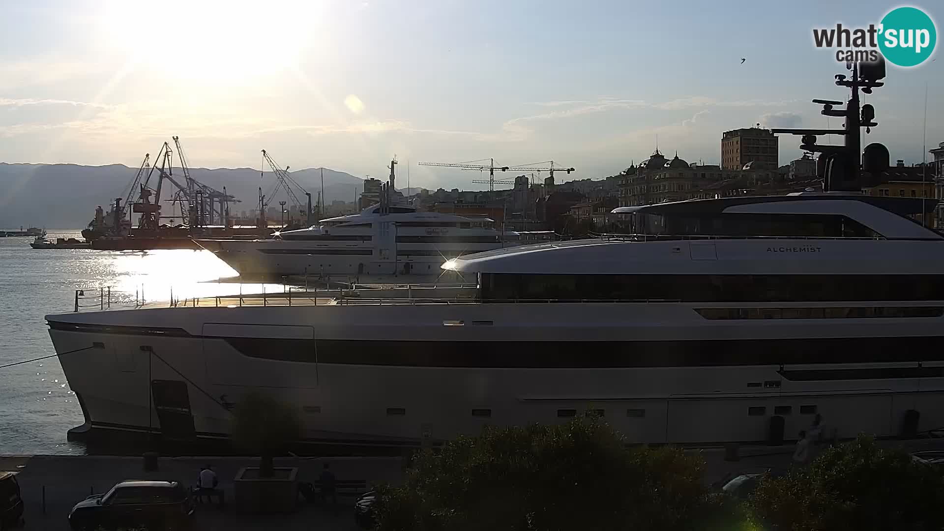The Riva and Marina in Rijeka  – Live Webcam Croatia