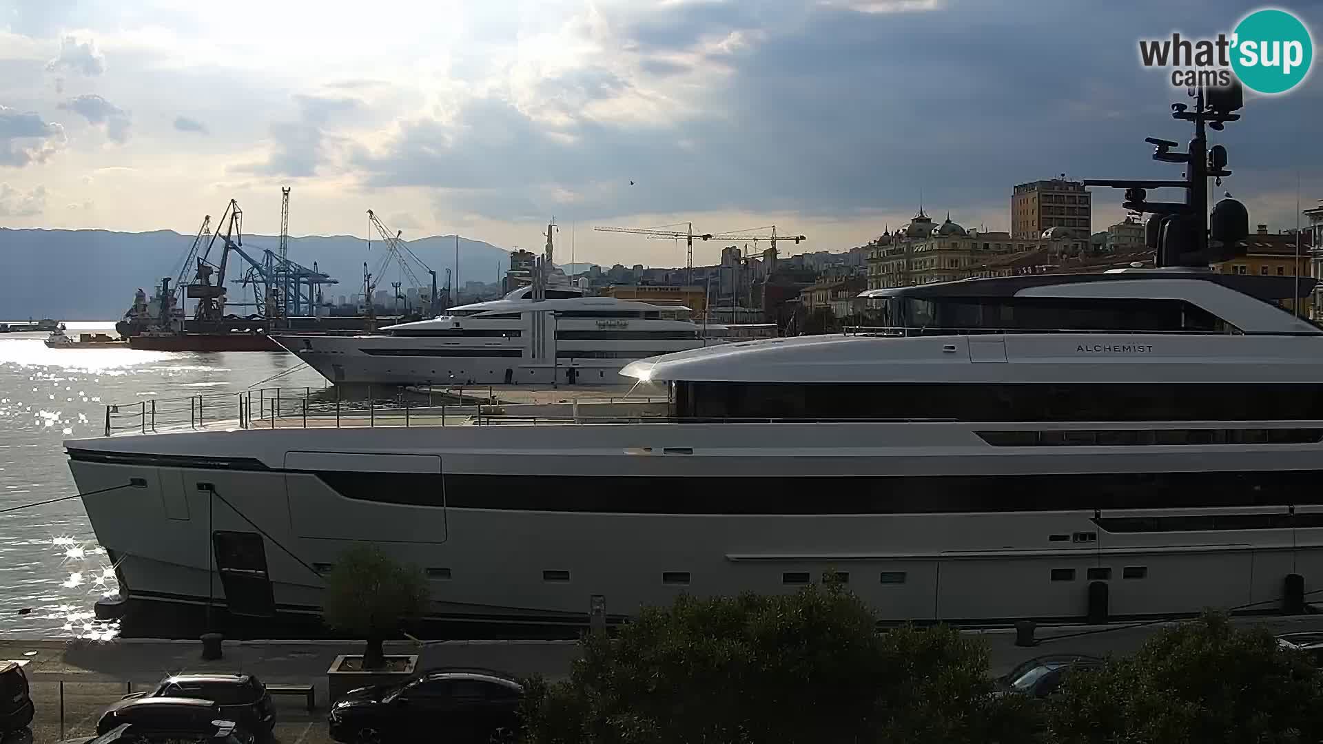 La Riva e la Marina a Rijeka (Fiume) – Live Webcam Croazia