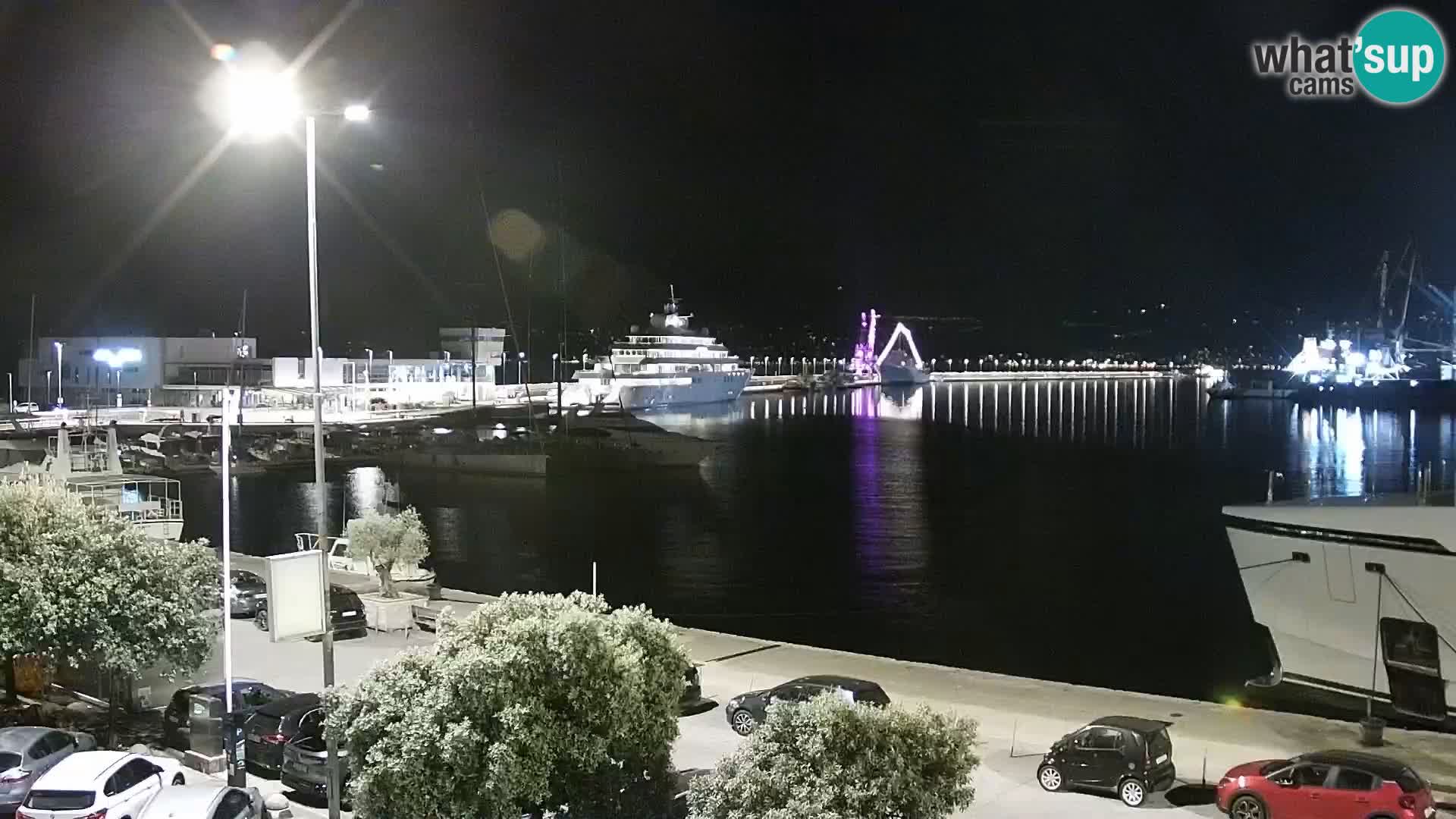 The Riva and Marina in Rijeka  – Live Webcam Croatia