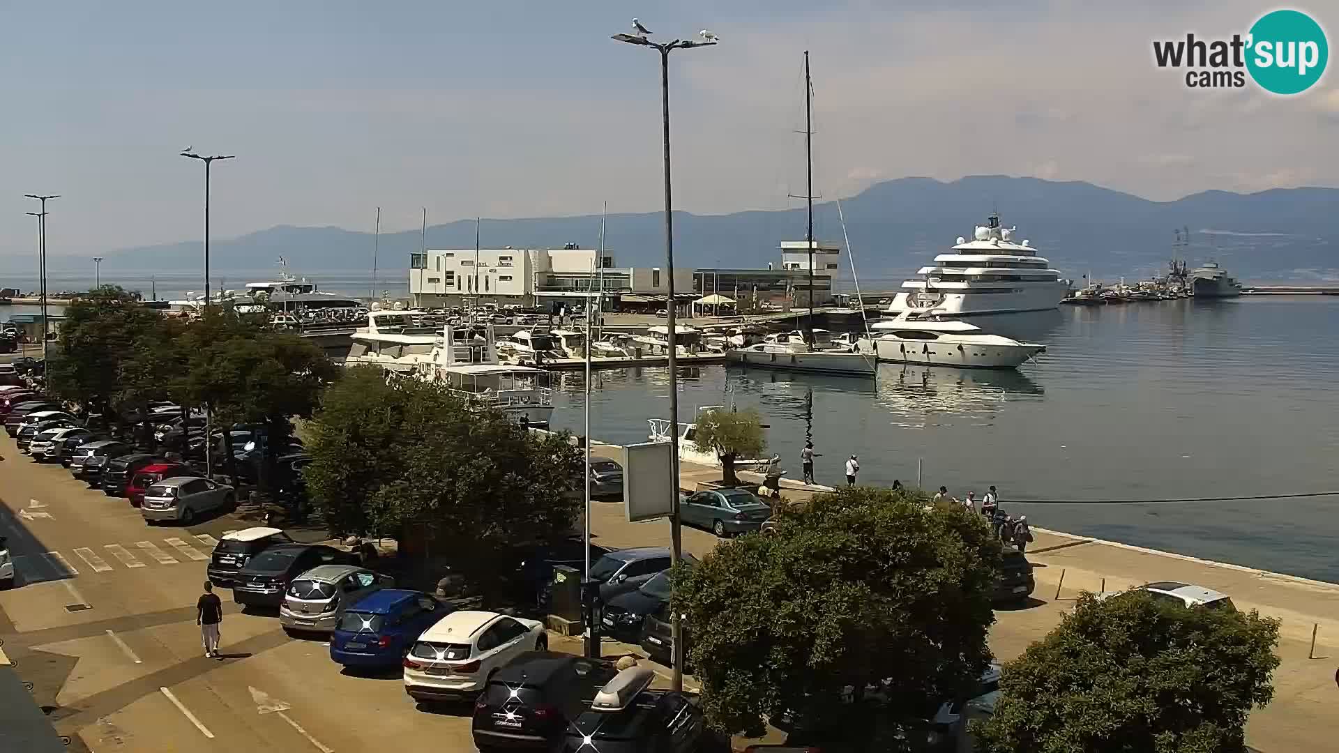 Riva i Marina u Rijeci – Web kamera uživo u Hrvatskoj