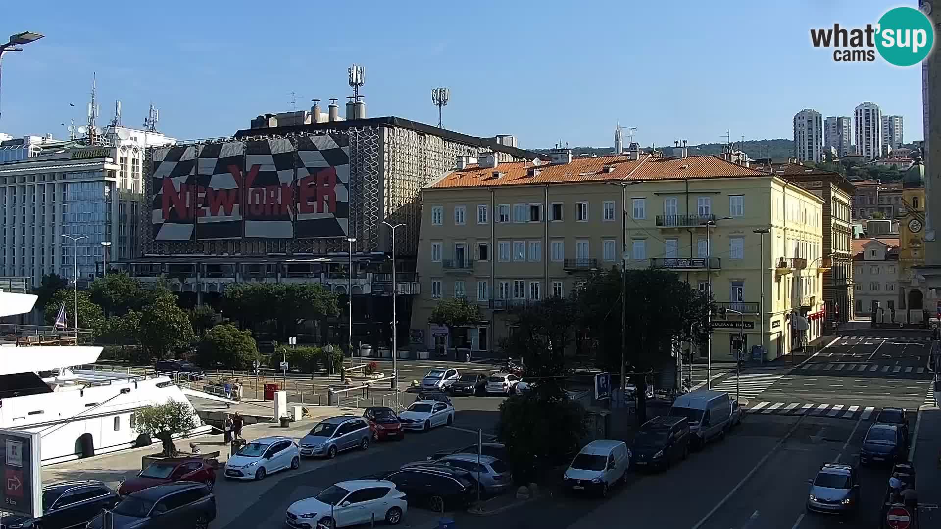 La Riva et Marina à Rijeka – Live Webcam Croatie