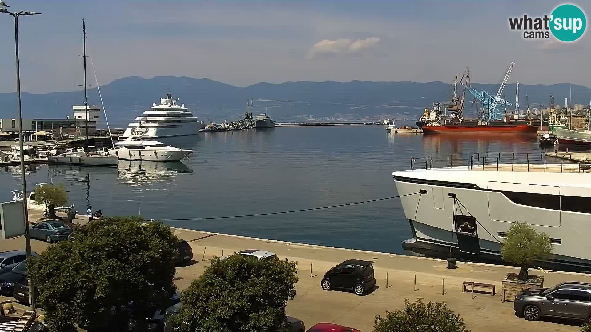 La Riva e la Marina a Rijeka (Fiume) – Live Webcam Croazia