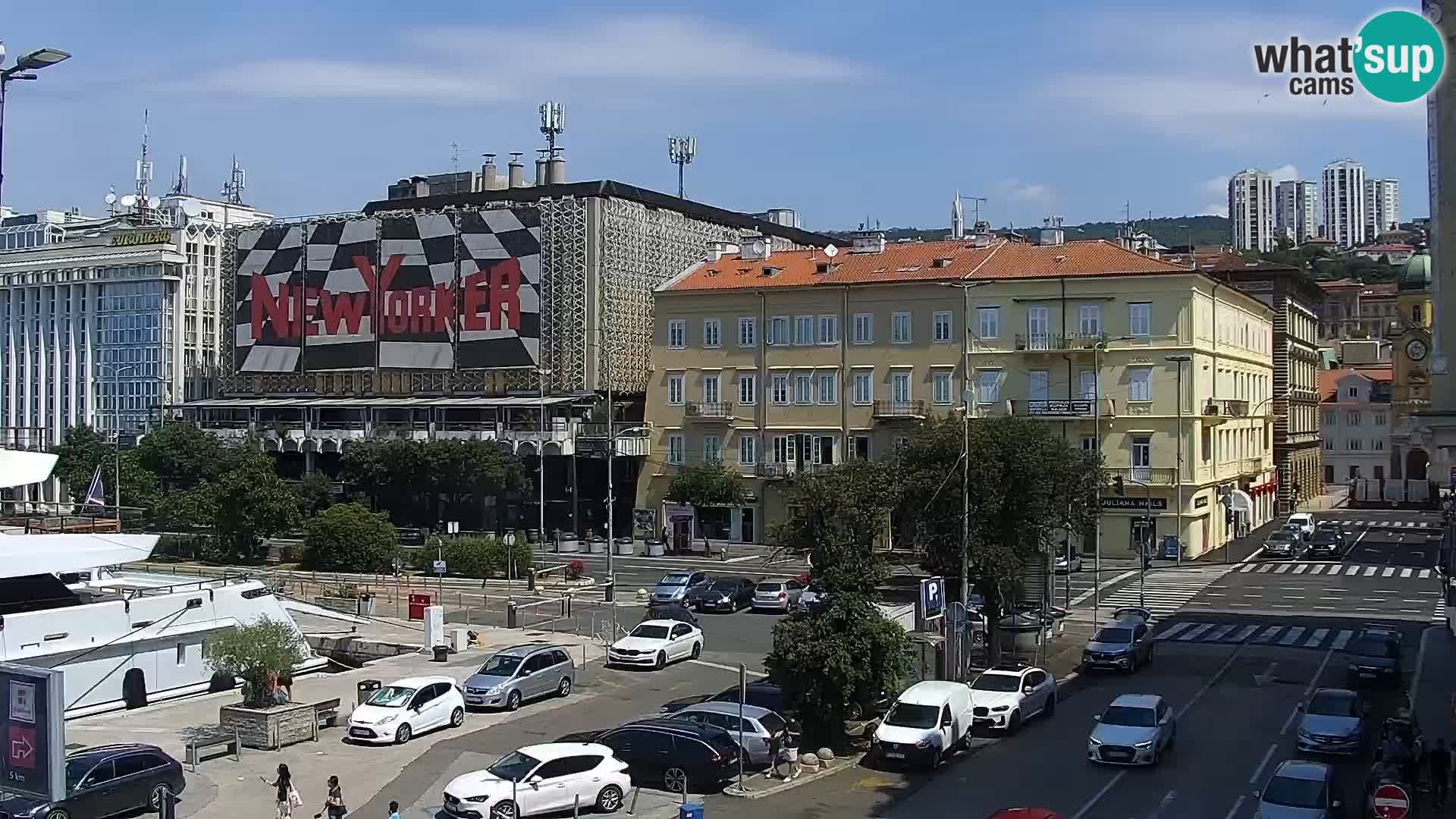 The Riva and Marina in Rijeka  – Live Webcam Croatia