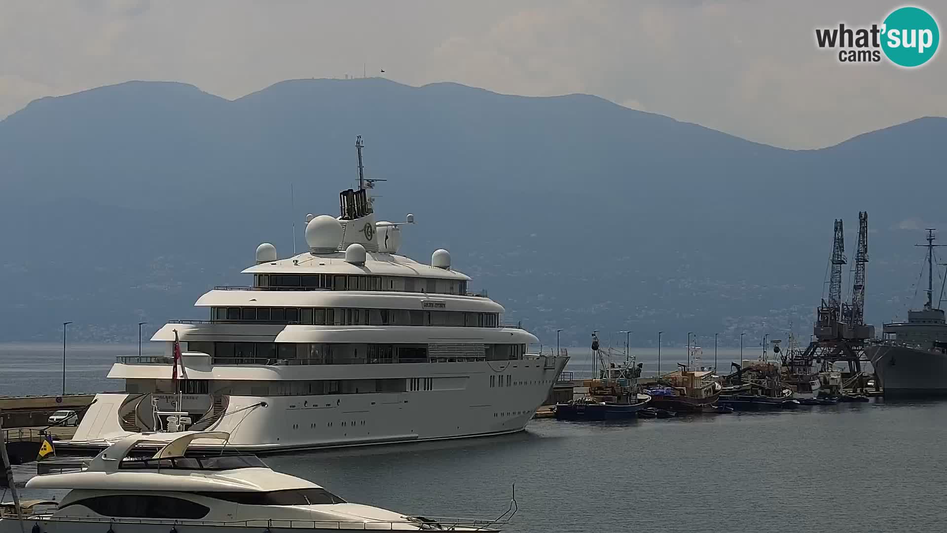 The Riva and Marina in Rijeka  – Live Webcam Croatia