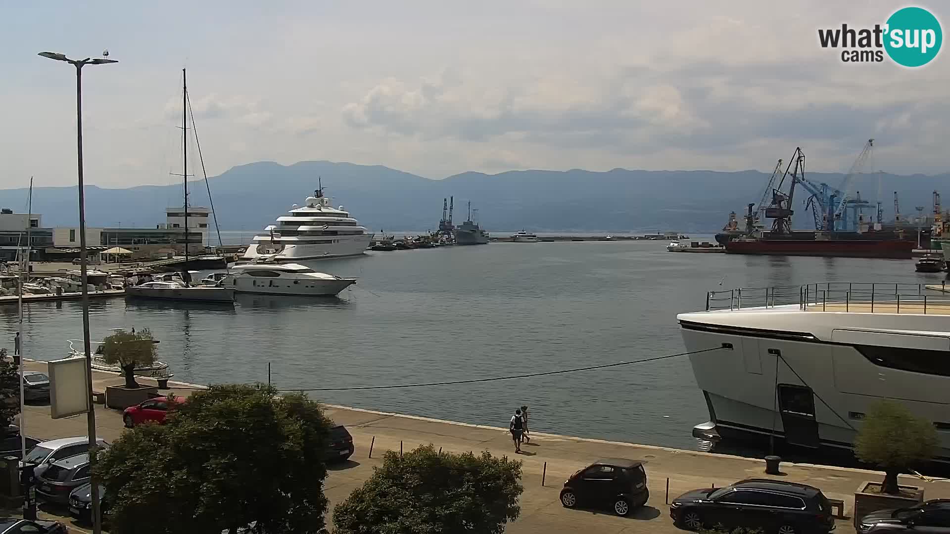 La Riva et Marina à Rijeka – Live Webcam Croatie