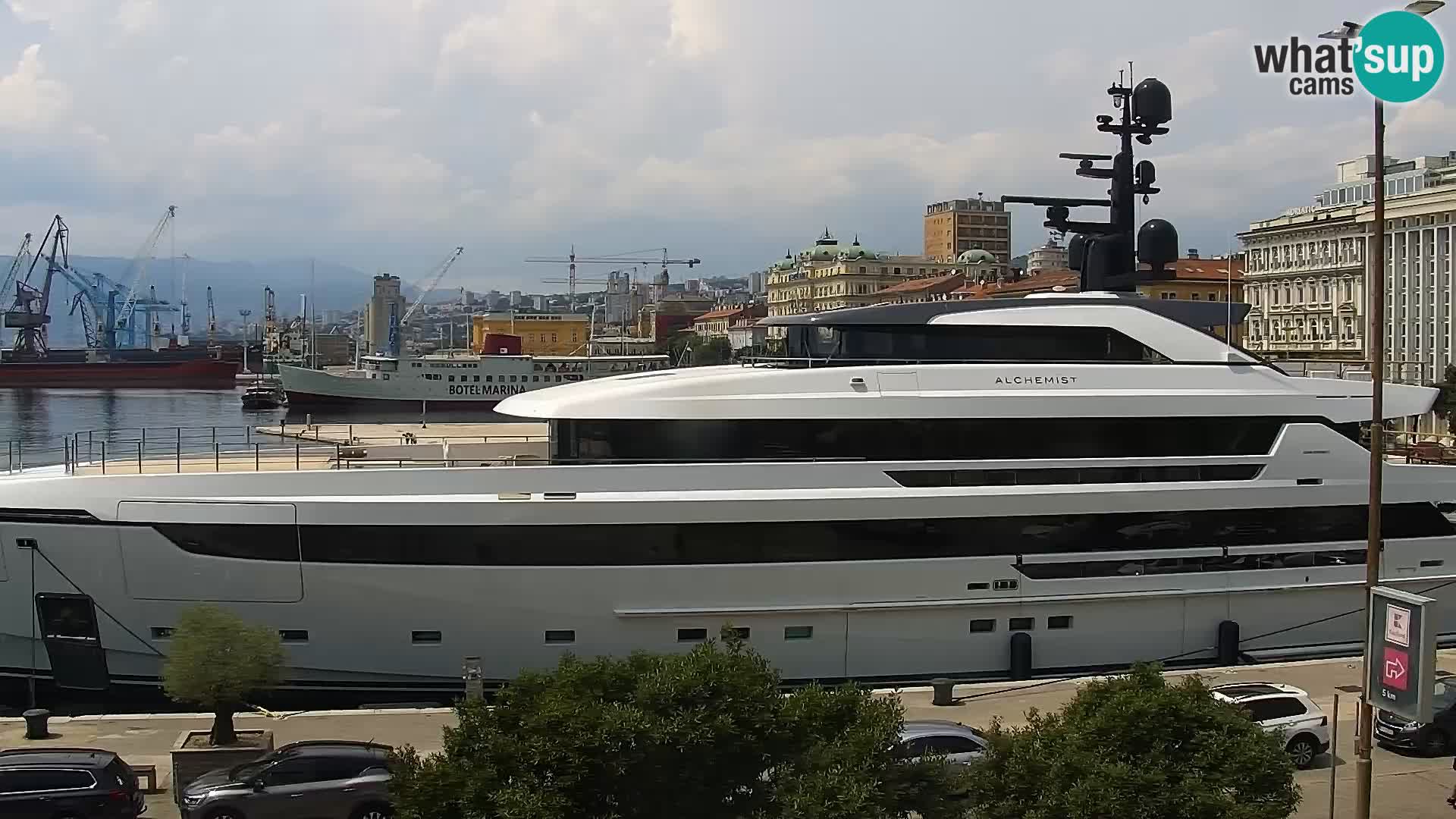 La Riva et Marina à Rijeka – Live Webcam Croatie