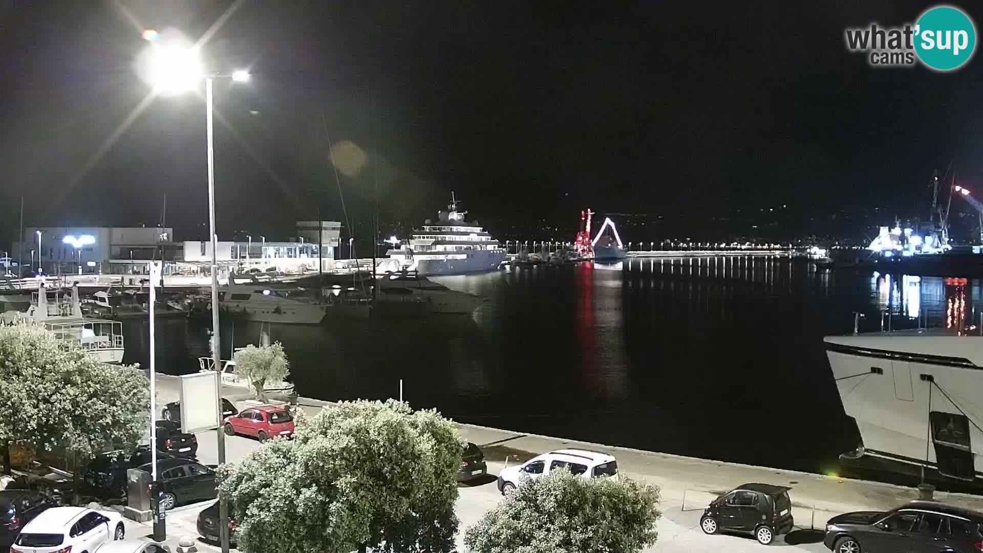 La Riva y Marina en Rijeka – Webcam en vivo Croacia