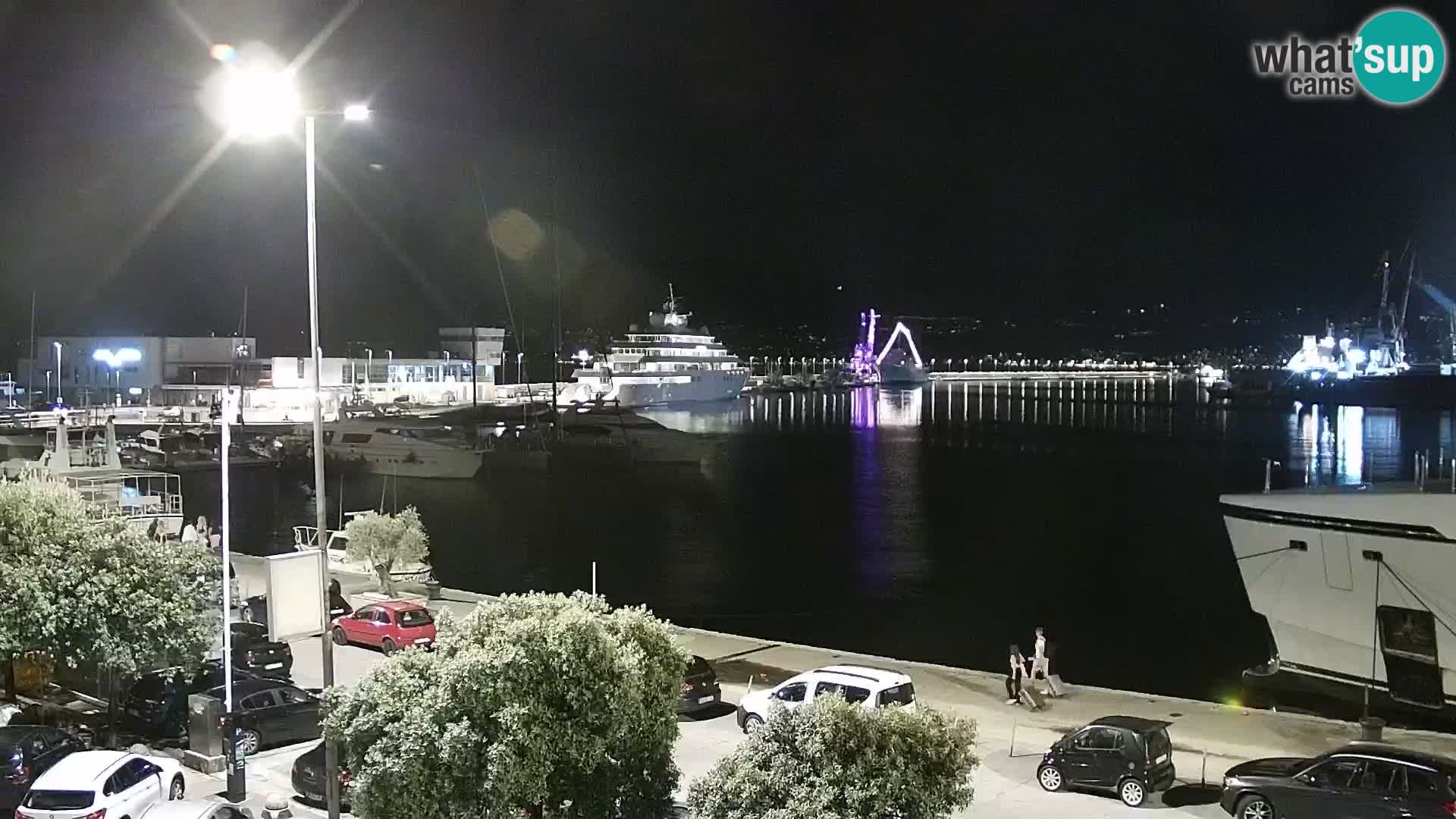 La Riva y Marina en Rijeka – Webcam en vivo Croacia