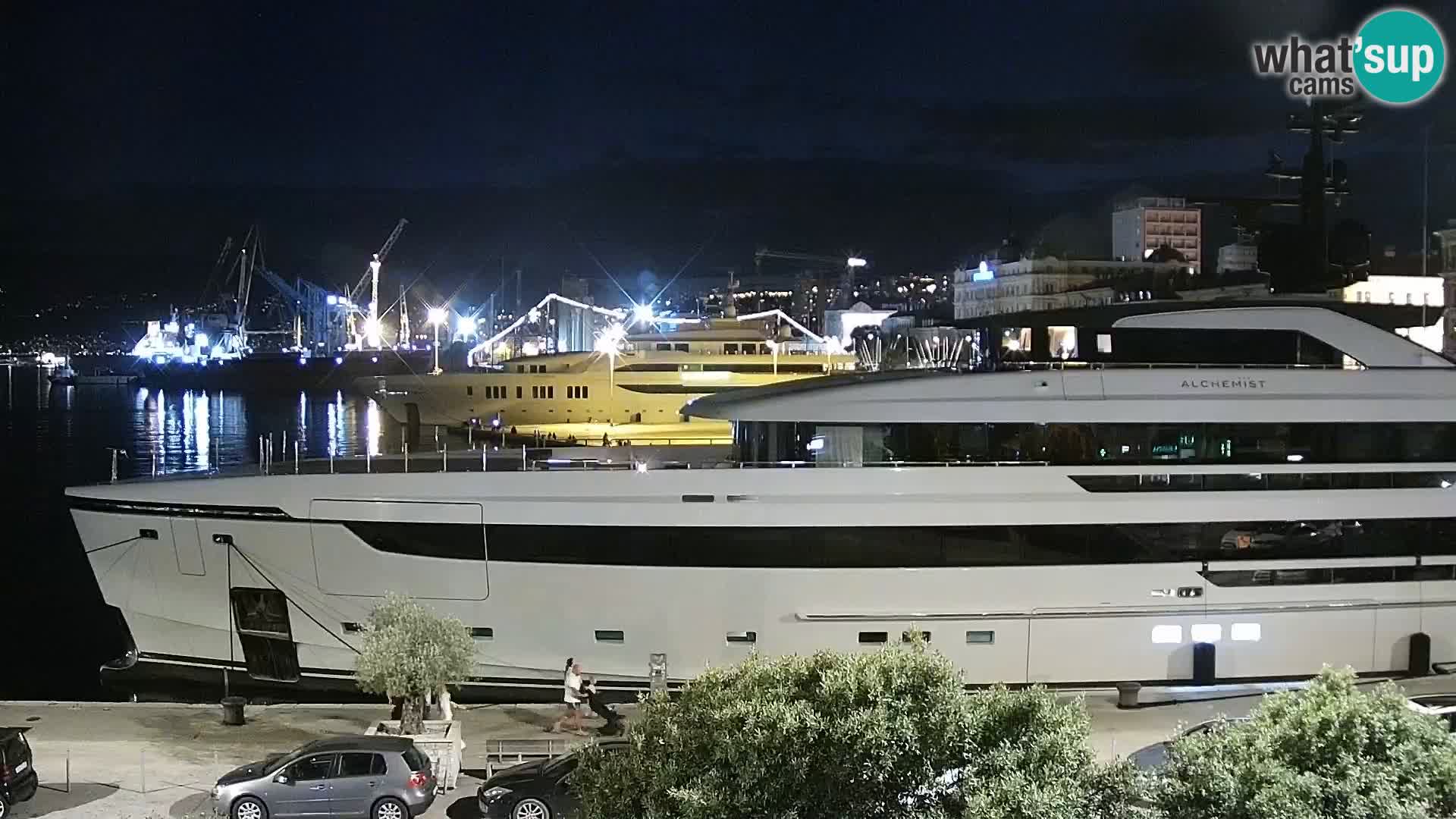 La Riva e la Marina a Rijeka (Fiume) – Live Webcam Croazia