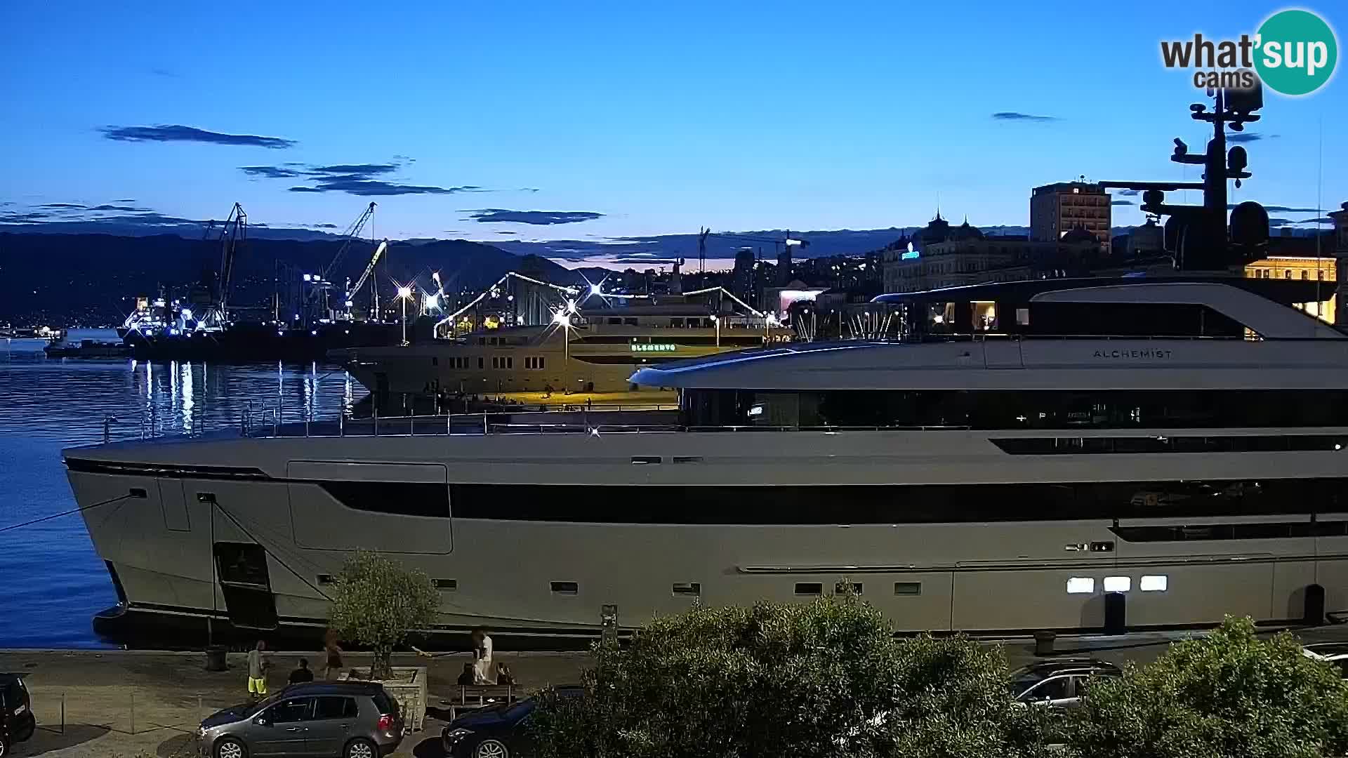 La Riva e la Marina a Rijeka (Fiume) – Live Webcam Croazia