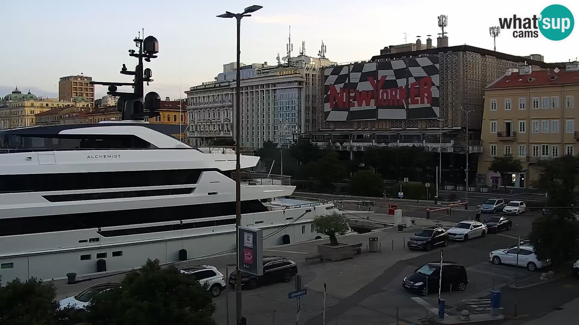 La Riva e la Marina a Rijeka (Fiume) – Live Webcam Croazia