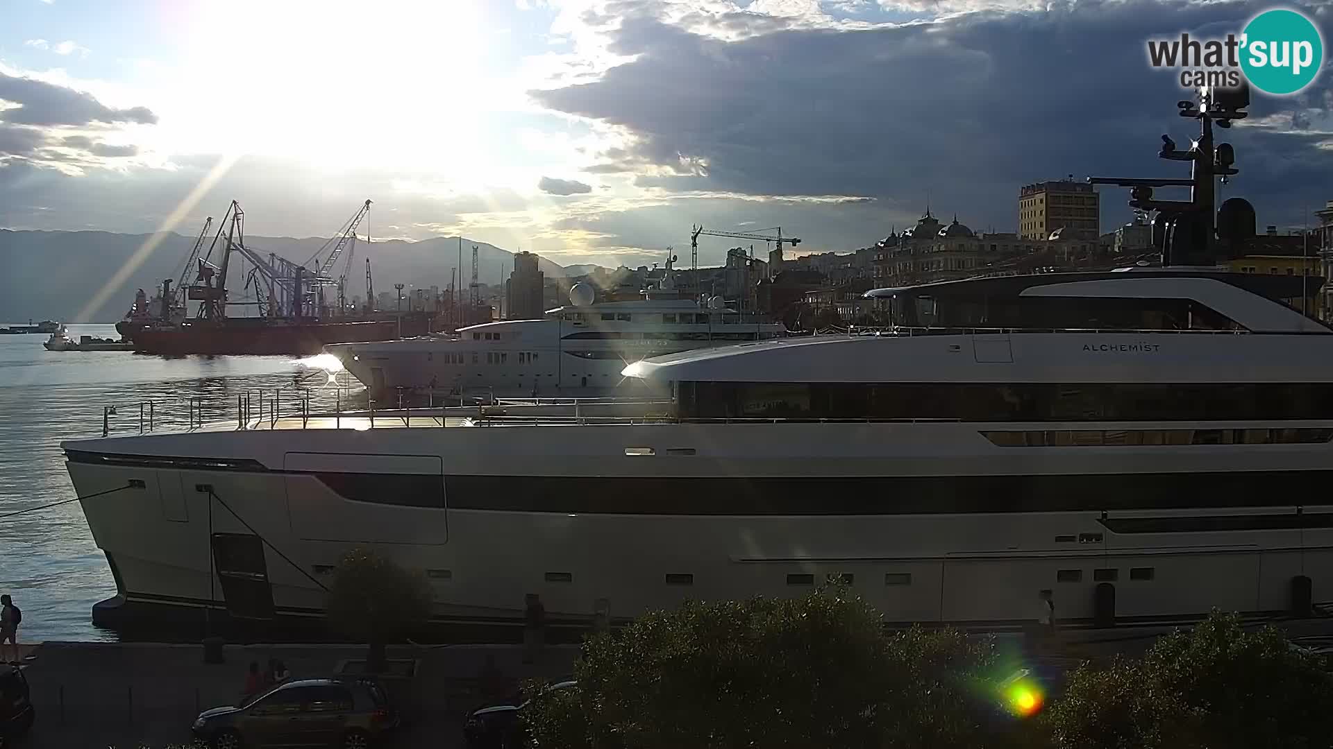 La Riva et Marina à Rijeka – Live Webcam Croatie