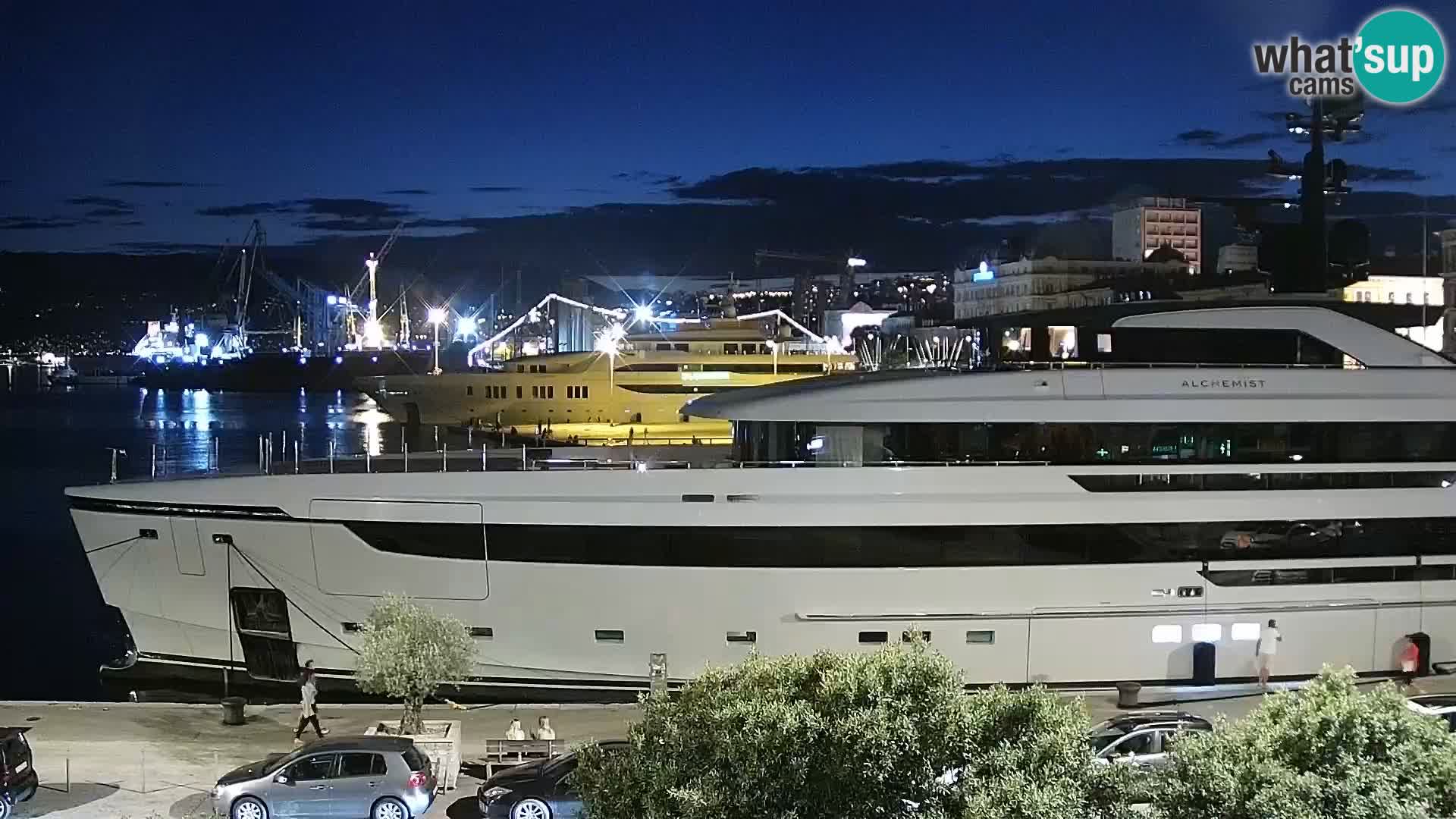 La Riva y Marina en Rijeka – Webcam en vivo Croacia