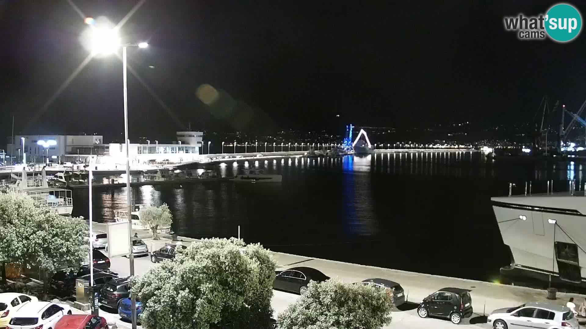 Die Riva und Marina in Rijeka – Live Webcam Kroatien