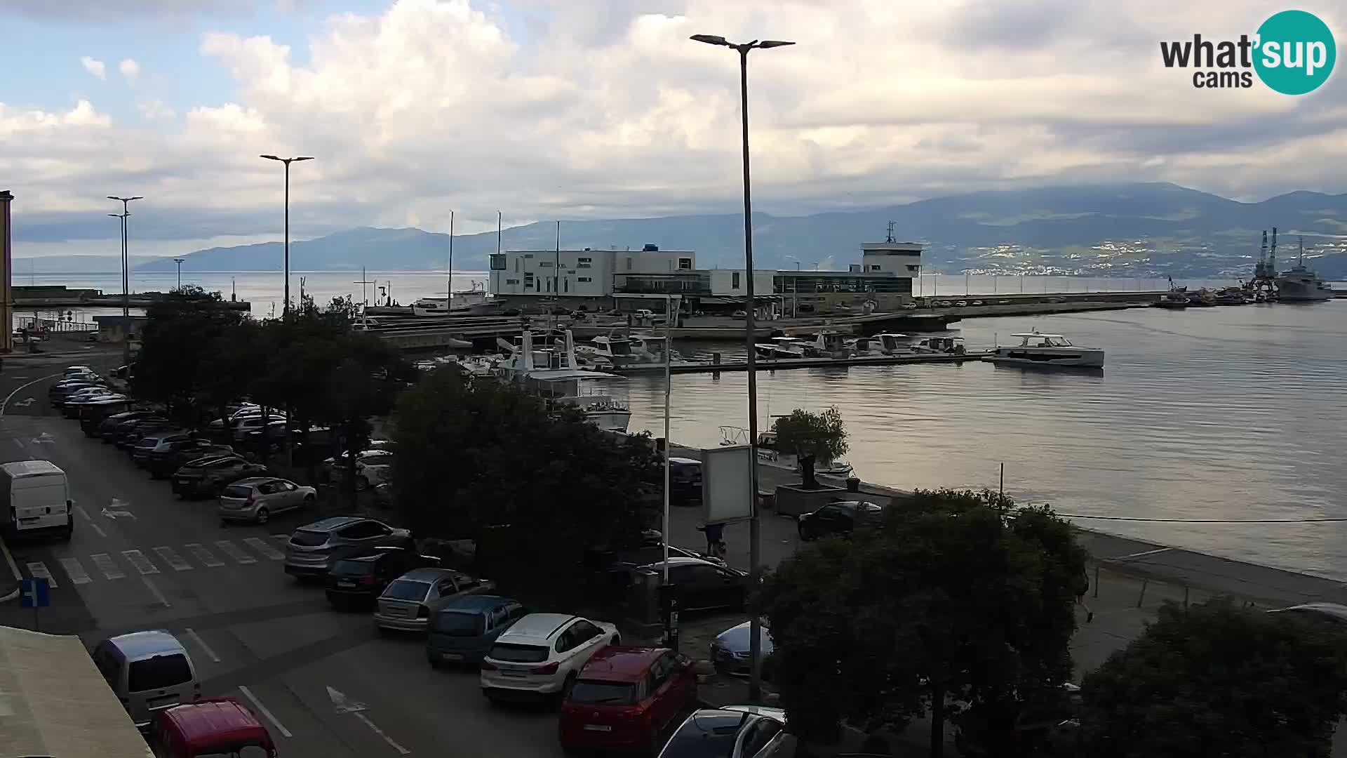 Die Riva und Marina in Rijeka – Live Webcam Kroatien