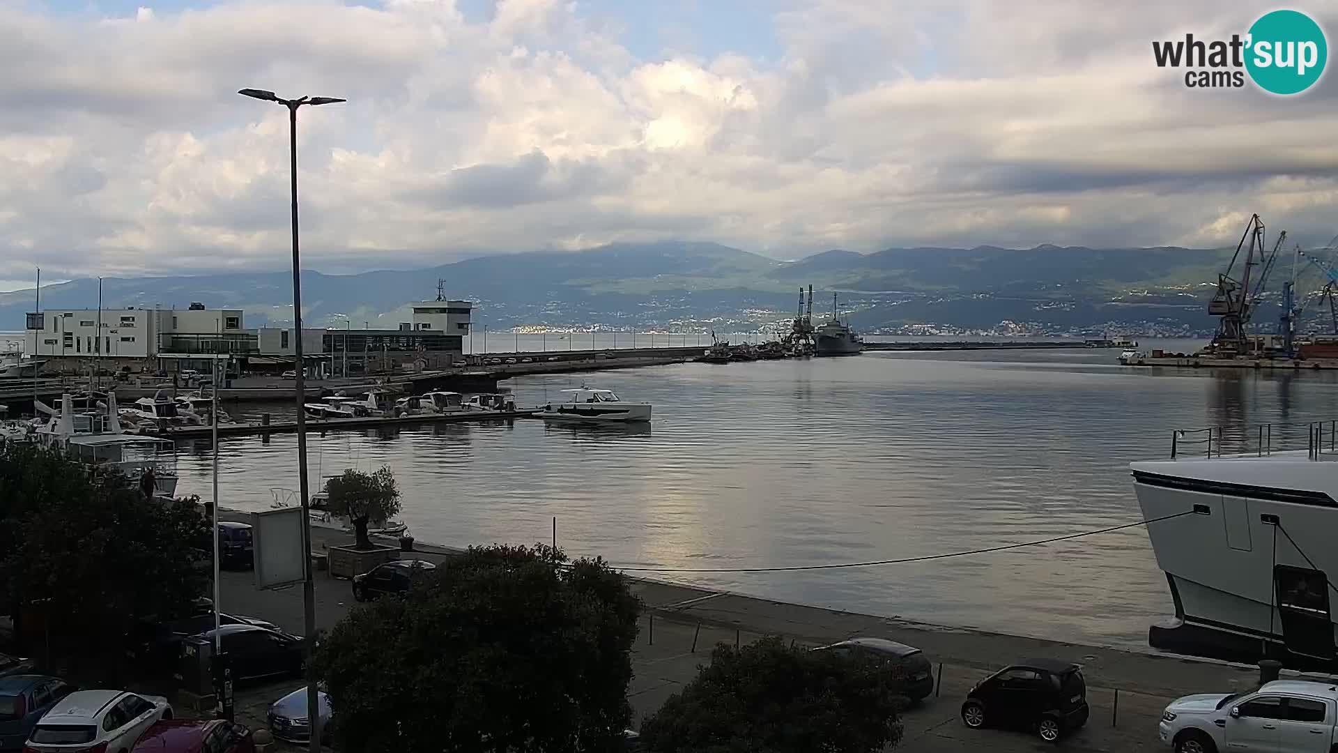 The Riva and Marina in Rijeka  – Live Webcam Croatia